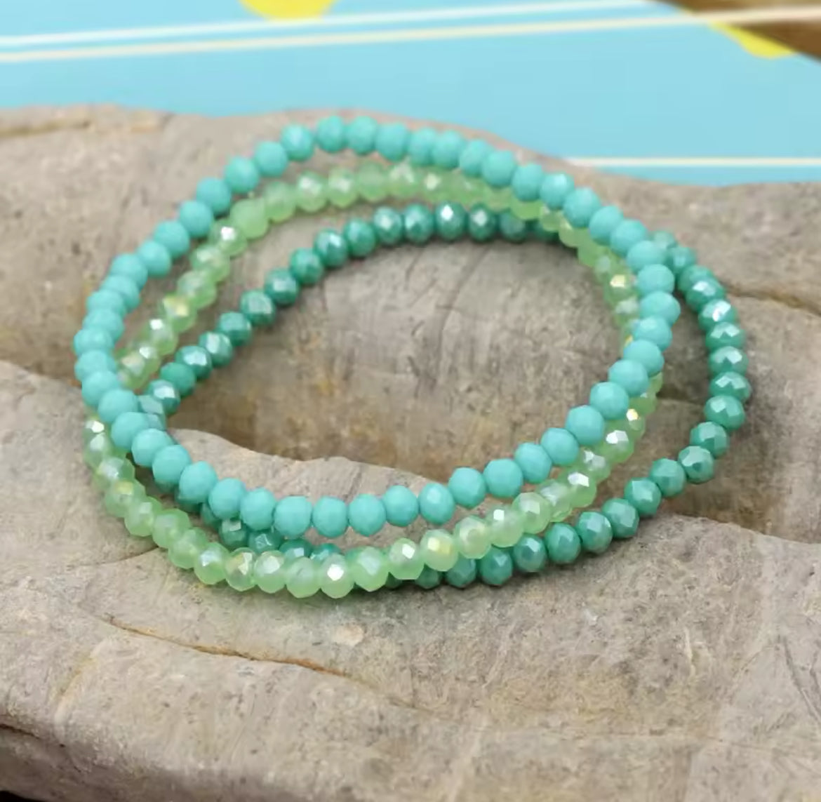Summer fun bracelet stack - Aqua Splash