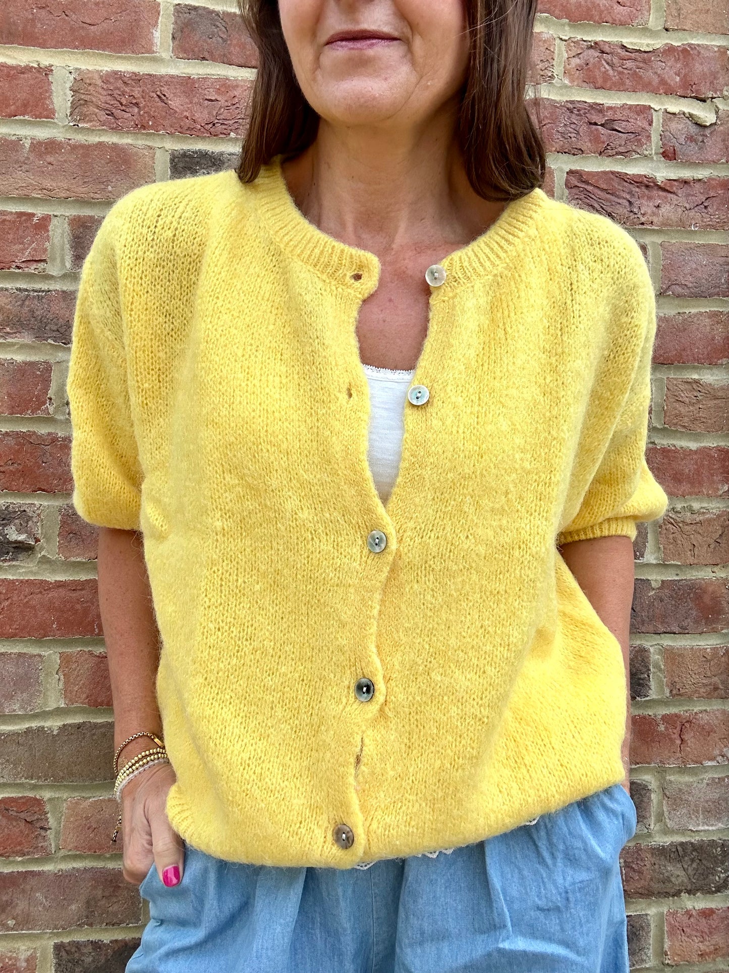 Jessie cardigan - Yellow