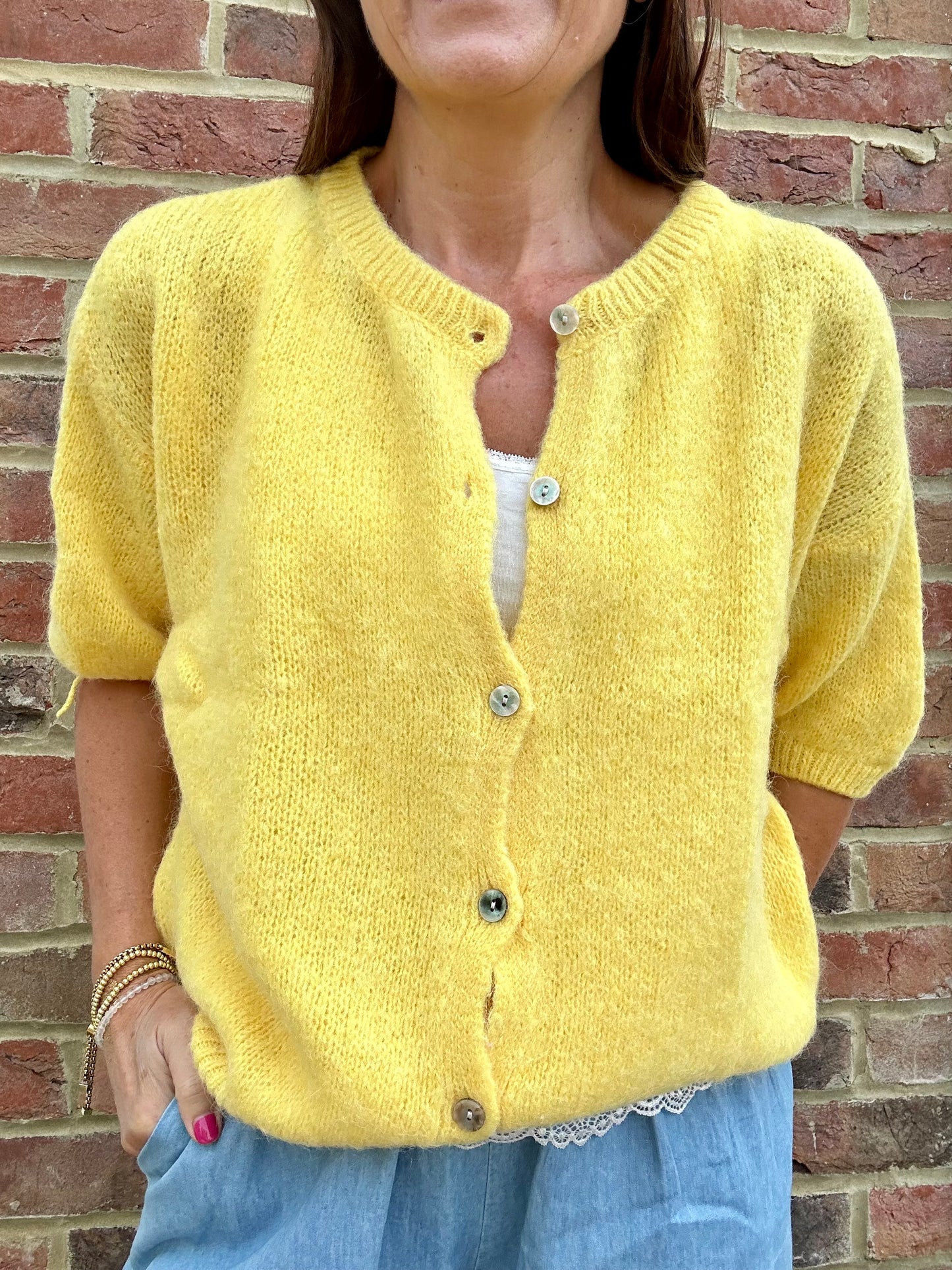 Jessie cardigan - Yellow