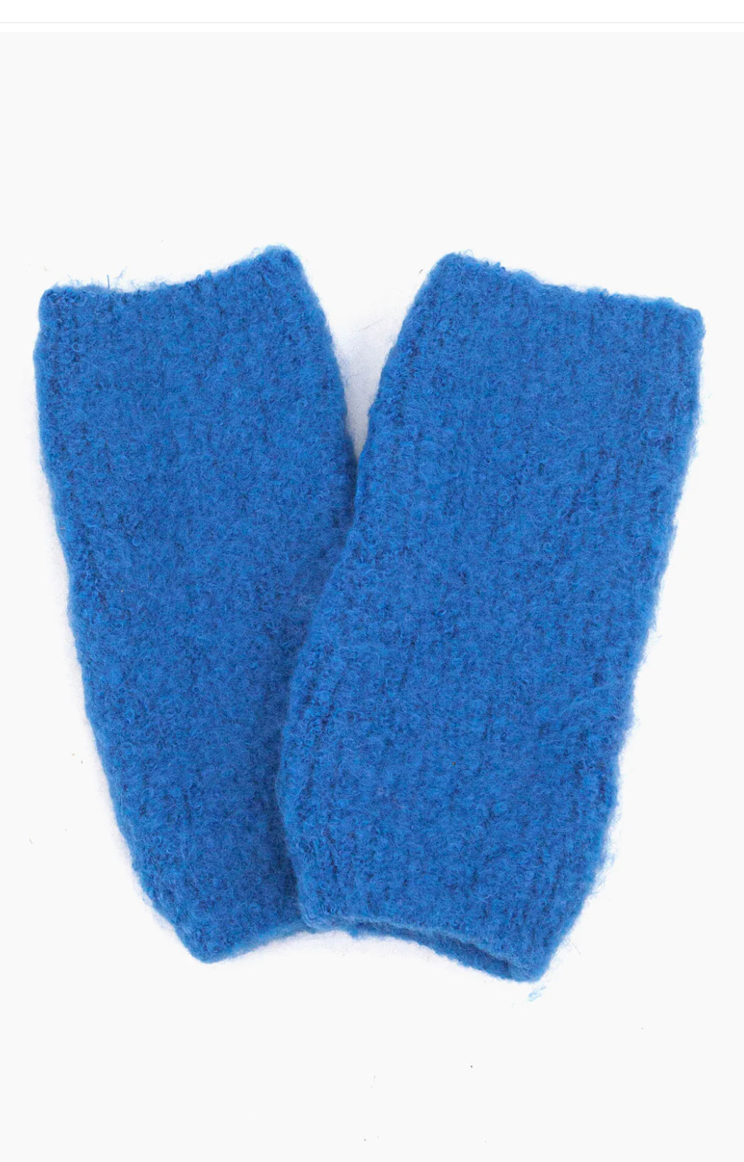 Alexa textured wrist warmers - Blue