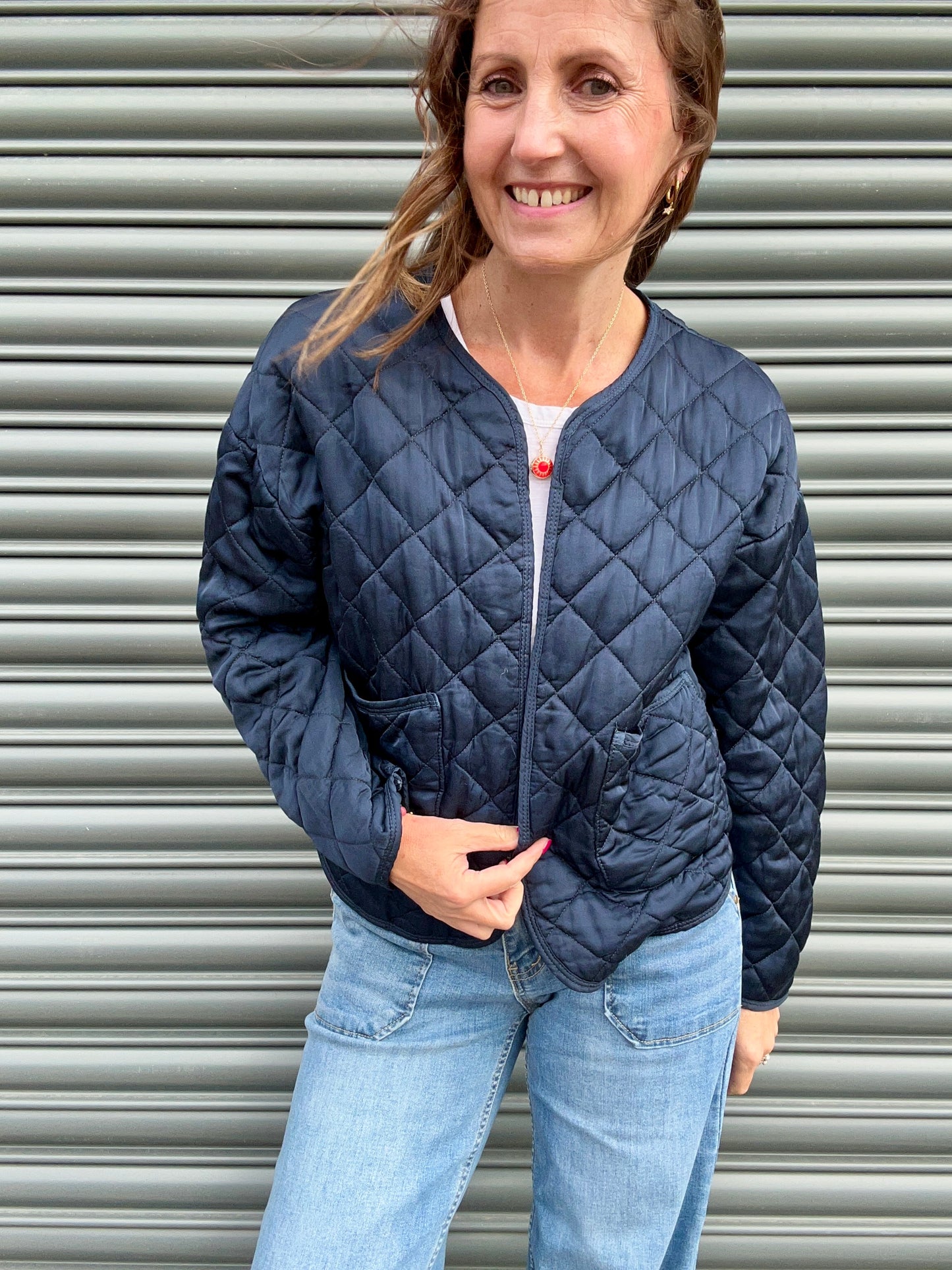 Lana quilted jacket - MIdnight