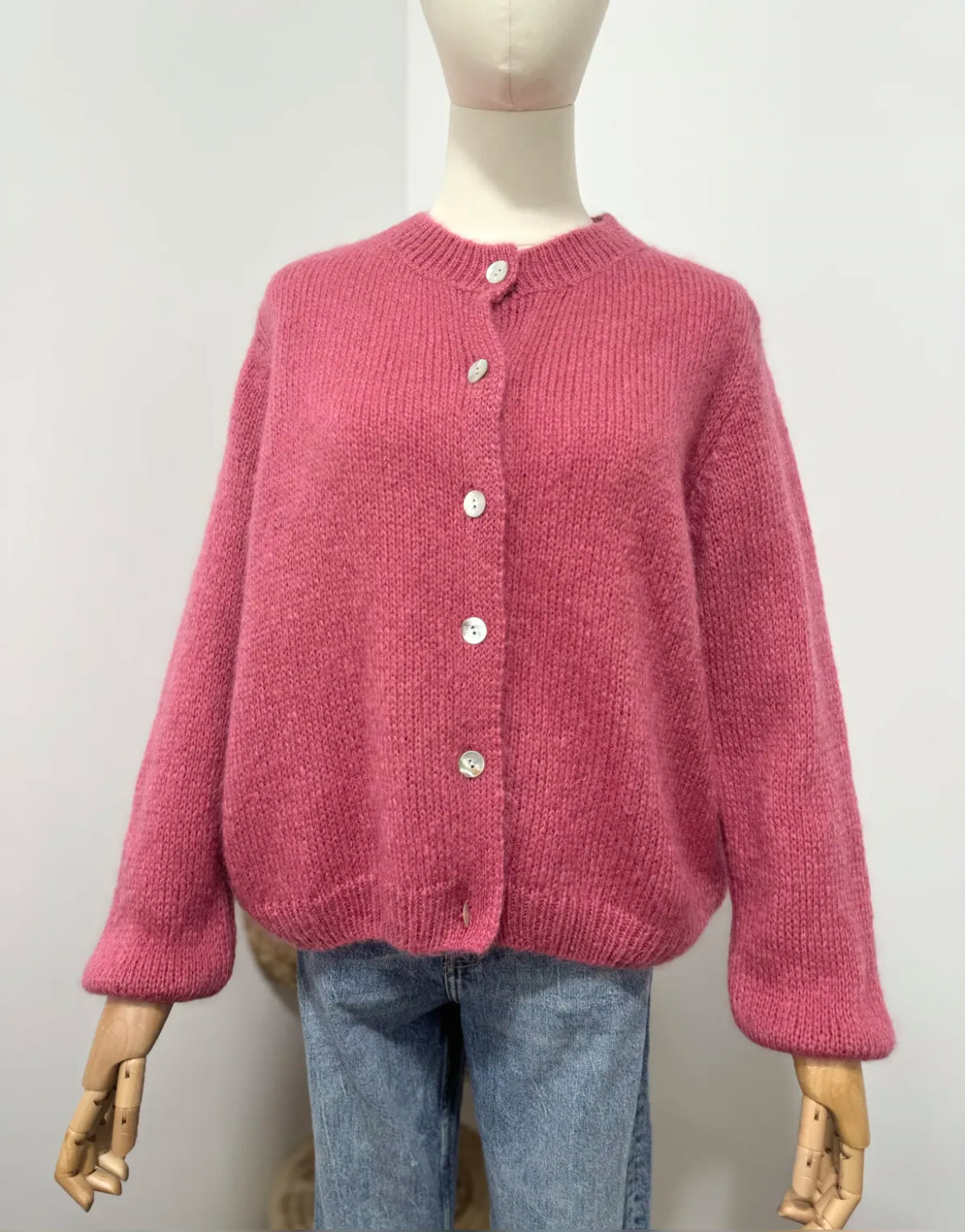 Jenni cardigan - Crushed Raspberry