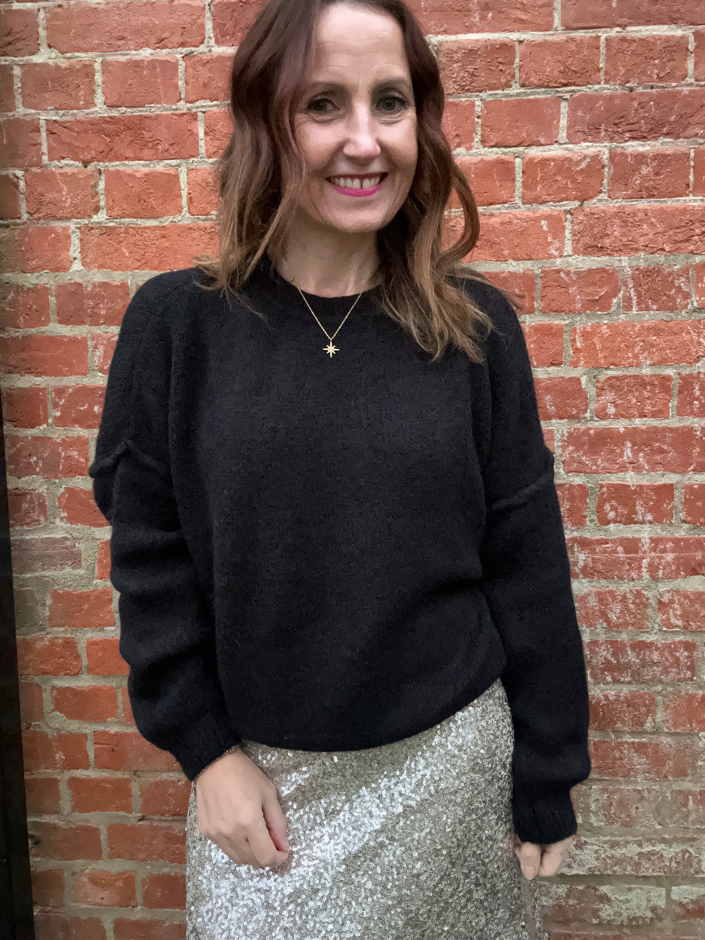 Gwen slouchy sweater - Black