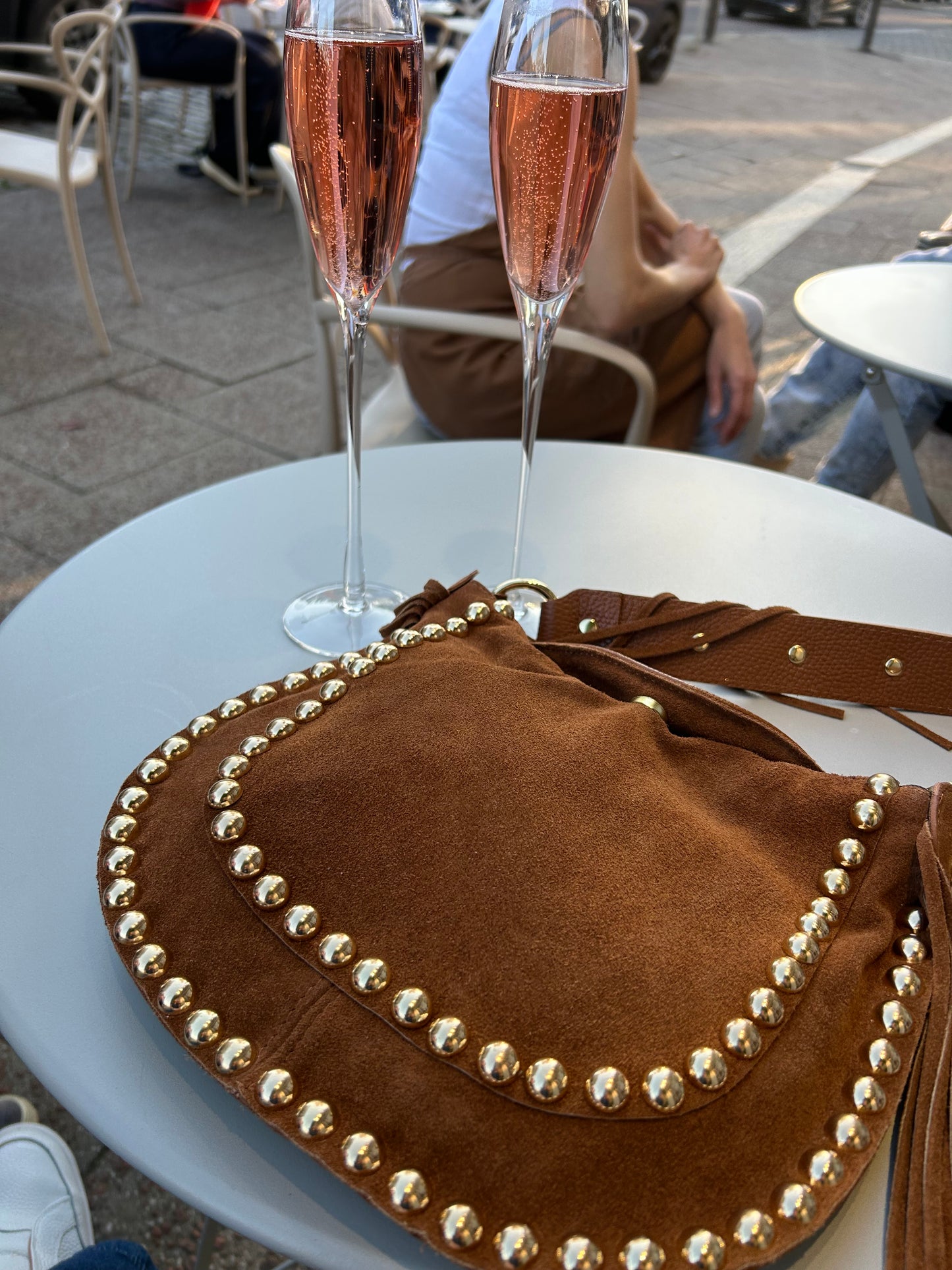 Naia studded bag - Tan