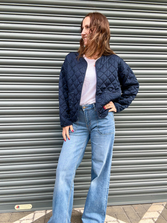 Lana quilted jacket - MIdnight