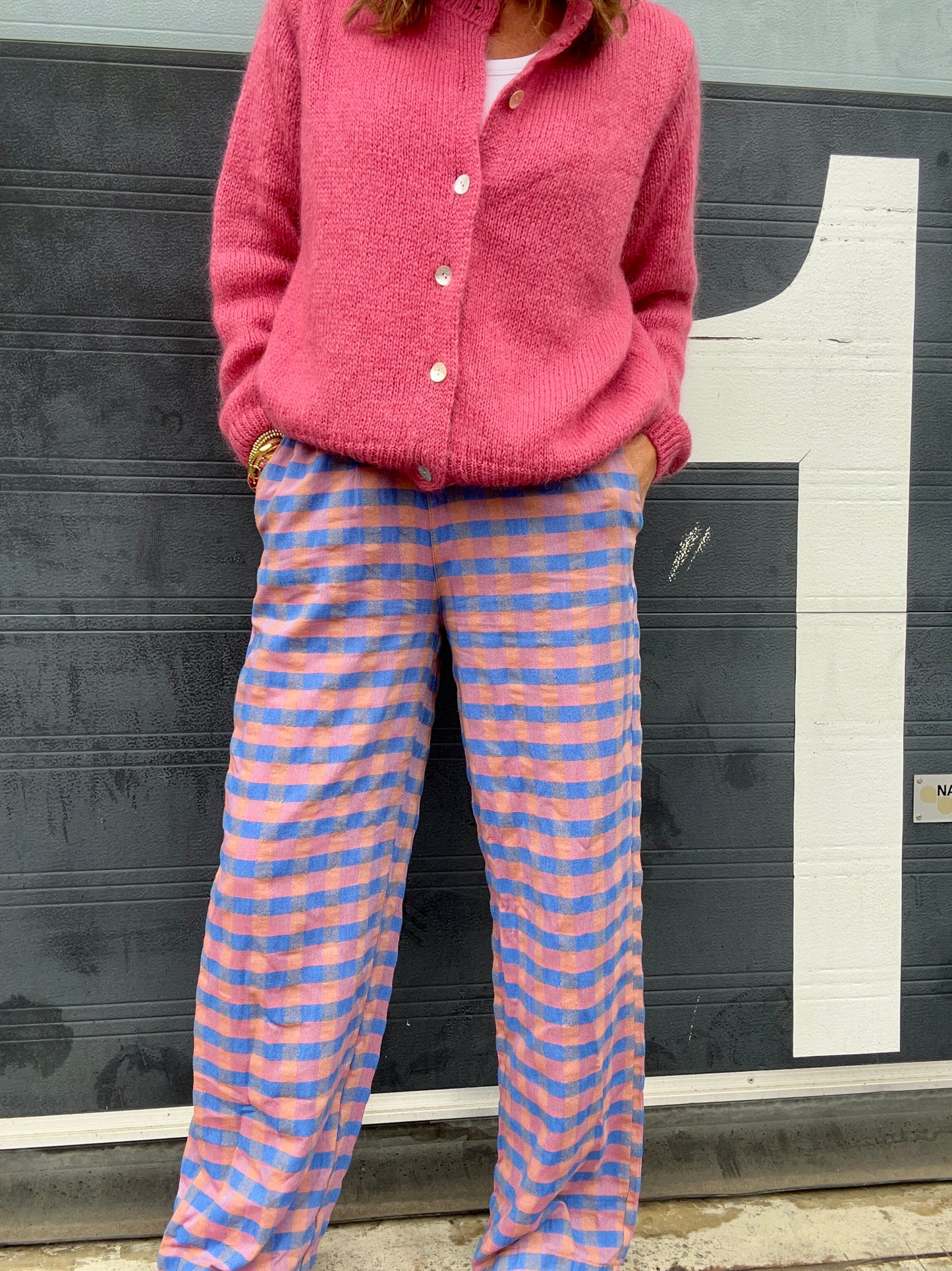 Misty gingham trousers