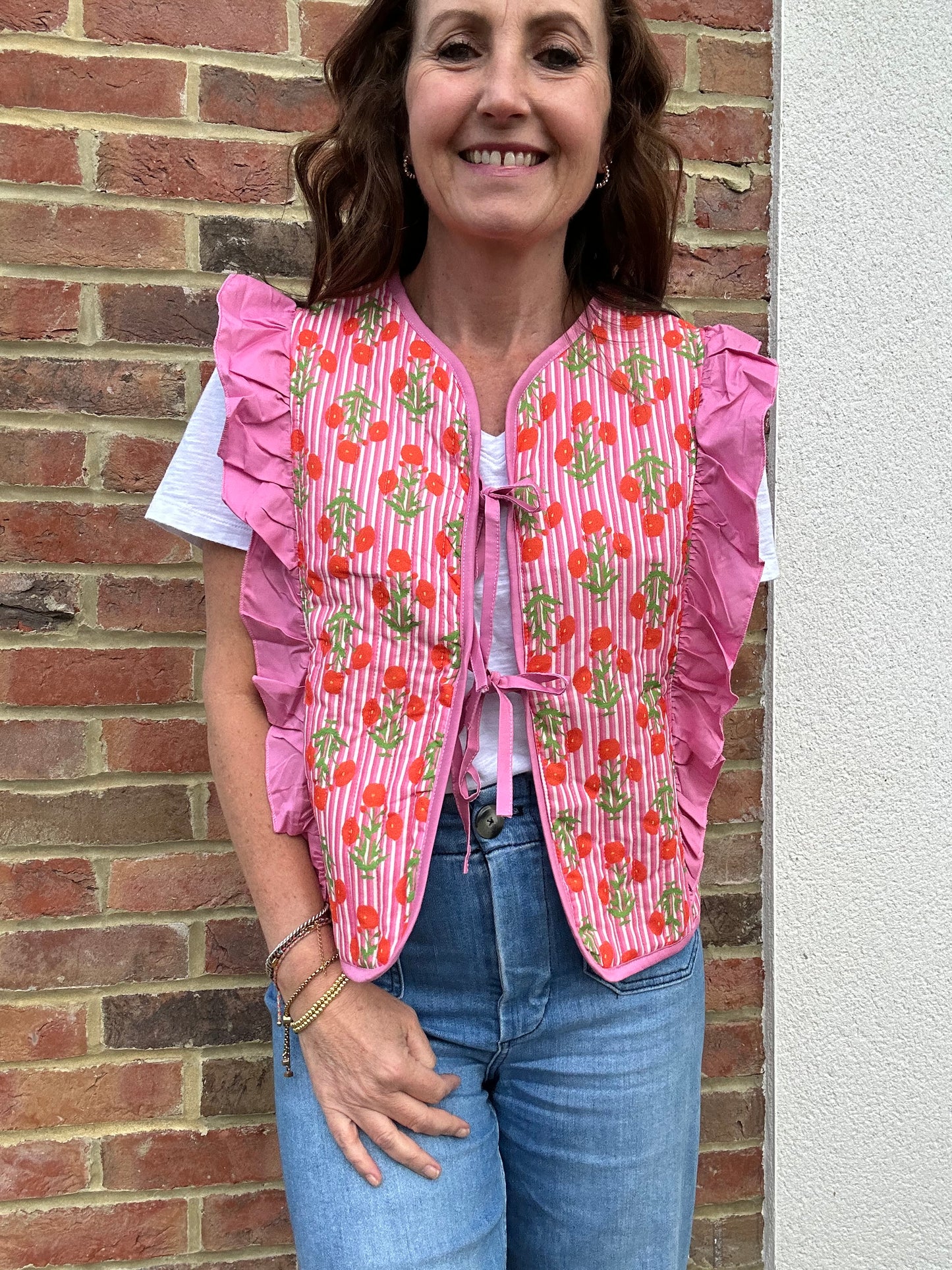 Maudie floral waistcoat - Pink