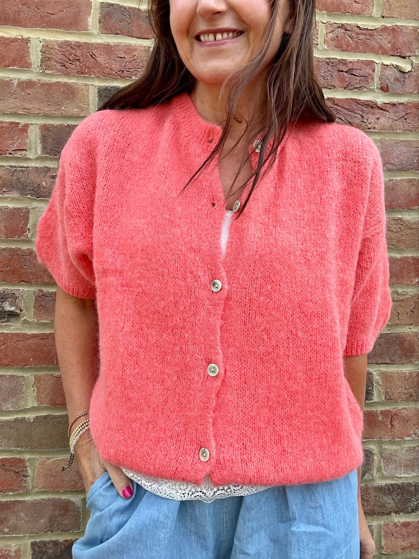 Jessie cardigan - Coral