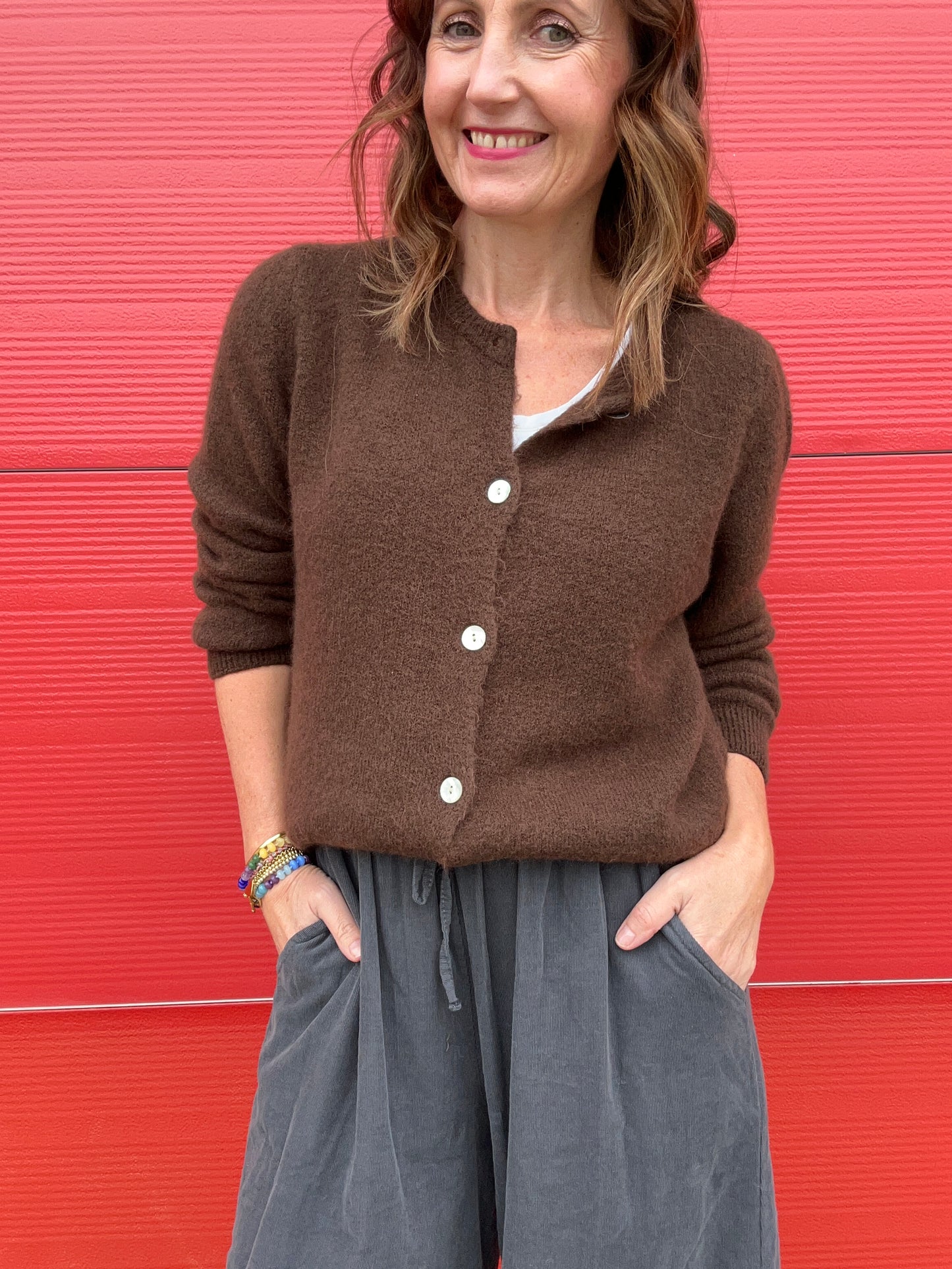 Jilly cardigan - Dark Chocolate
