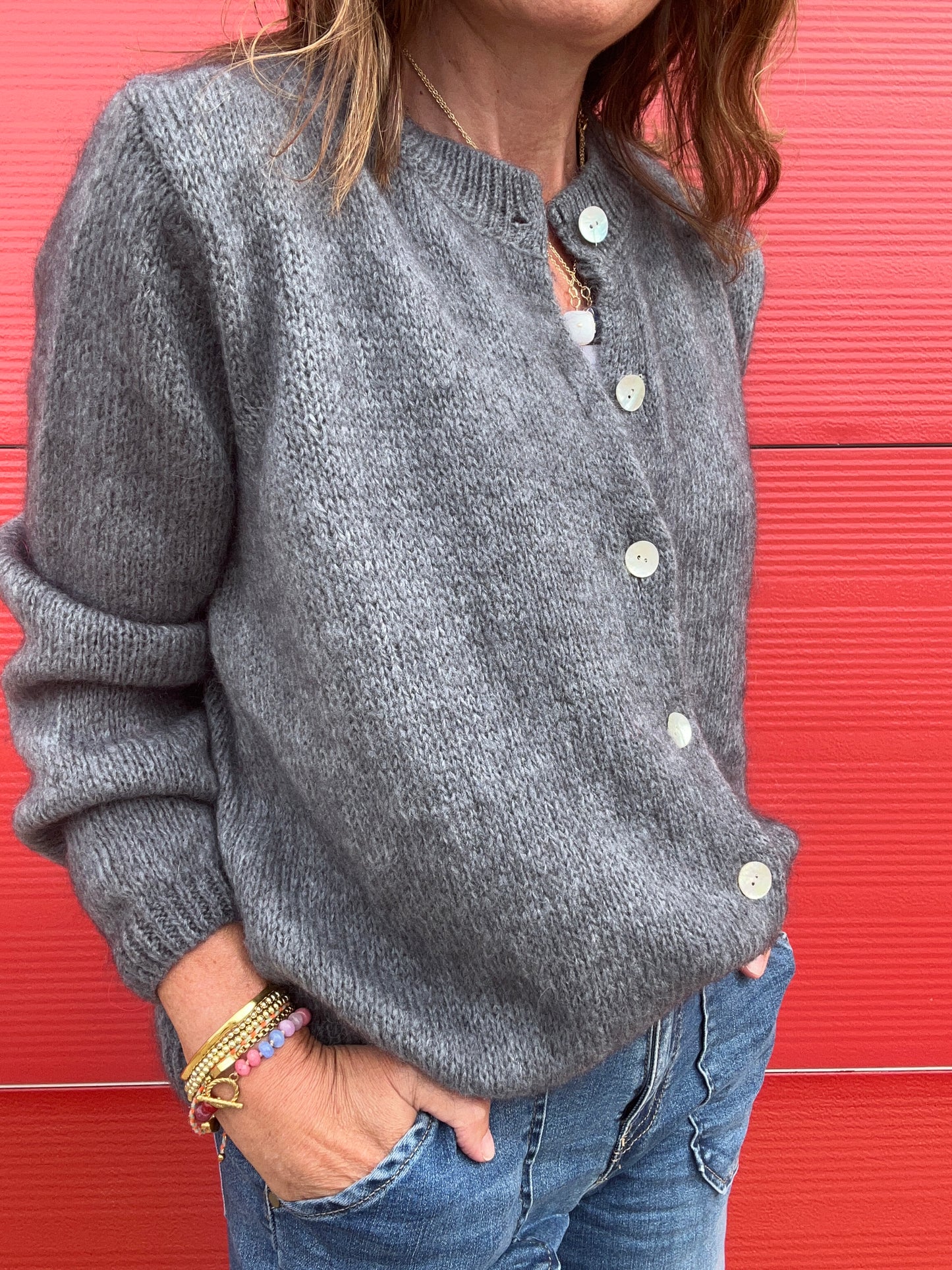 Jenni cardigan - Elephant Grey