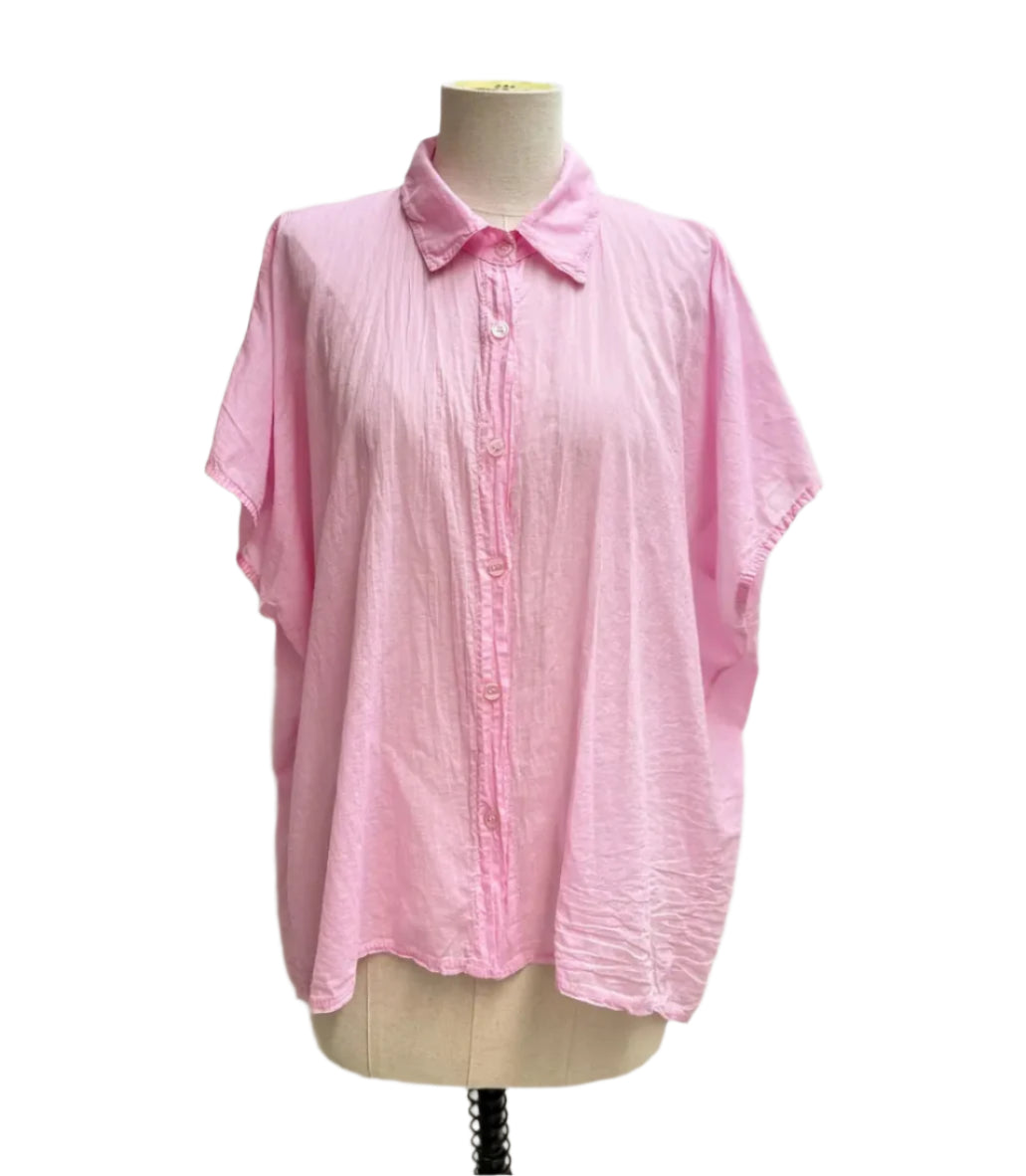 Elsie cotton shirt - Soft Pink
