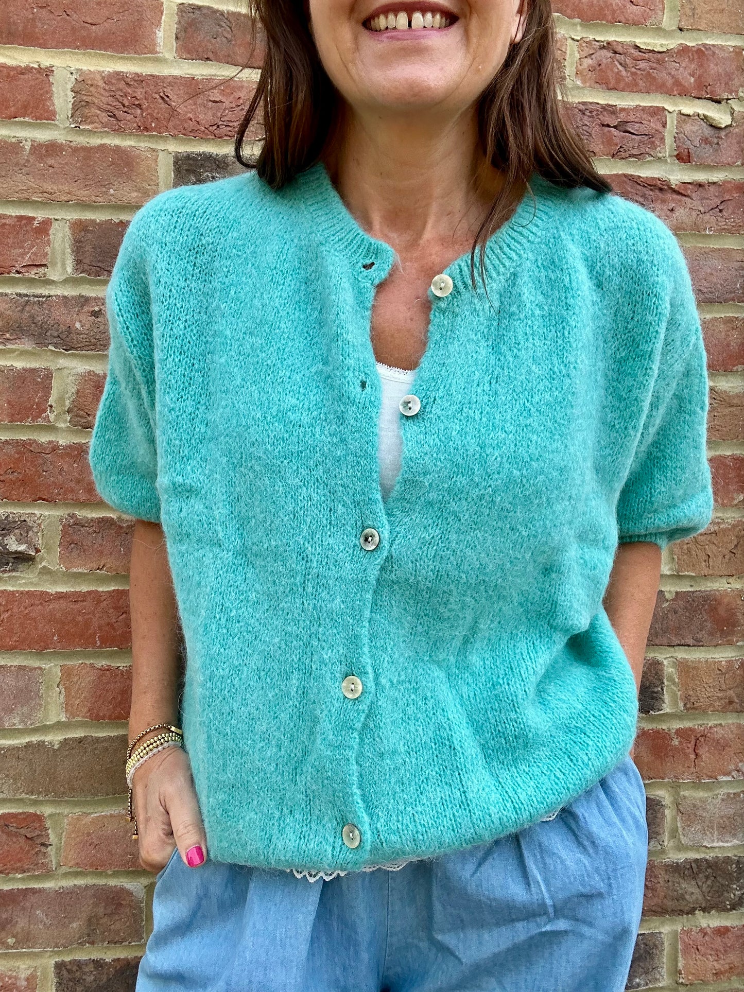 Jessie cardigan - Aqua