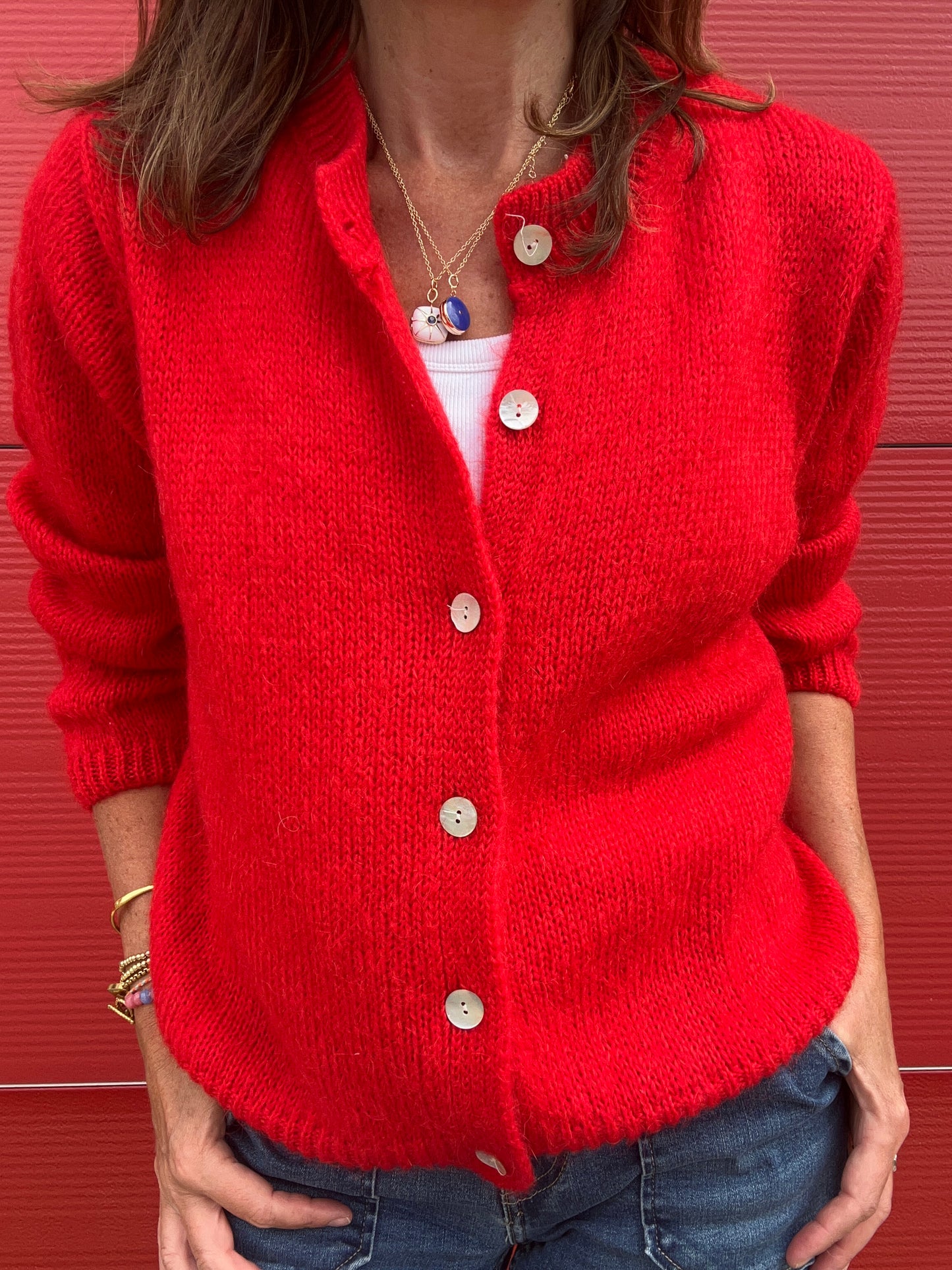 Jenni cardigan - Flaming Red