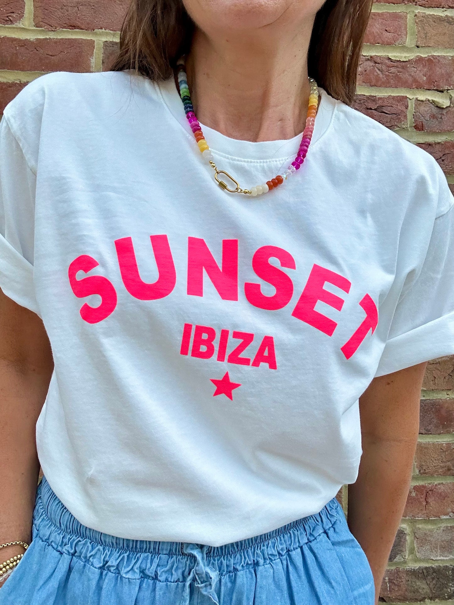 Sunset Ibiza t-shirt - White