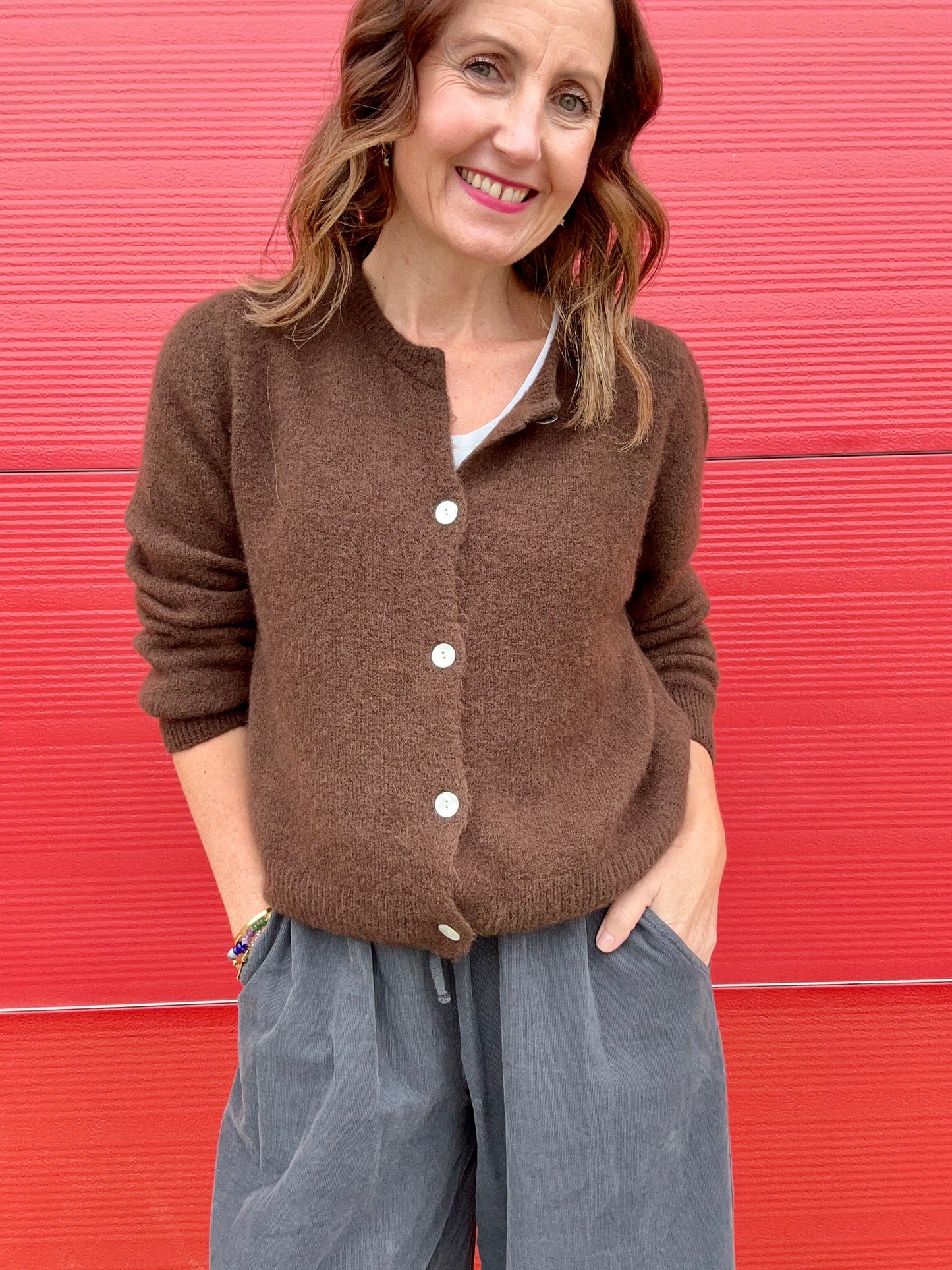 Jilly cardigan - Dark Chocolate