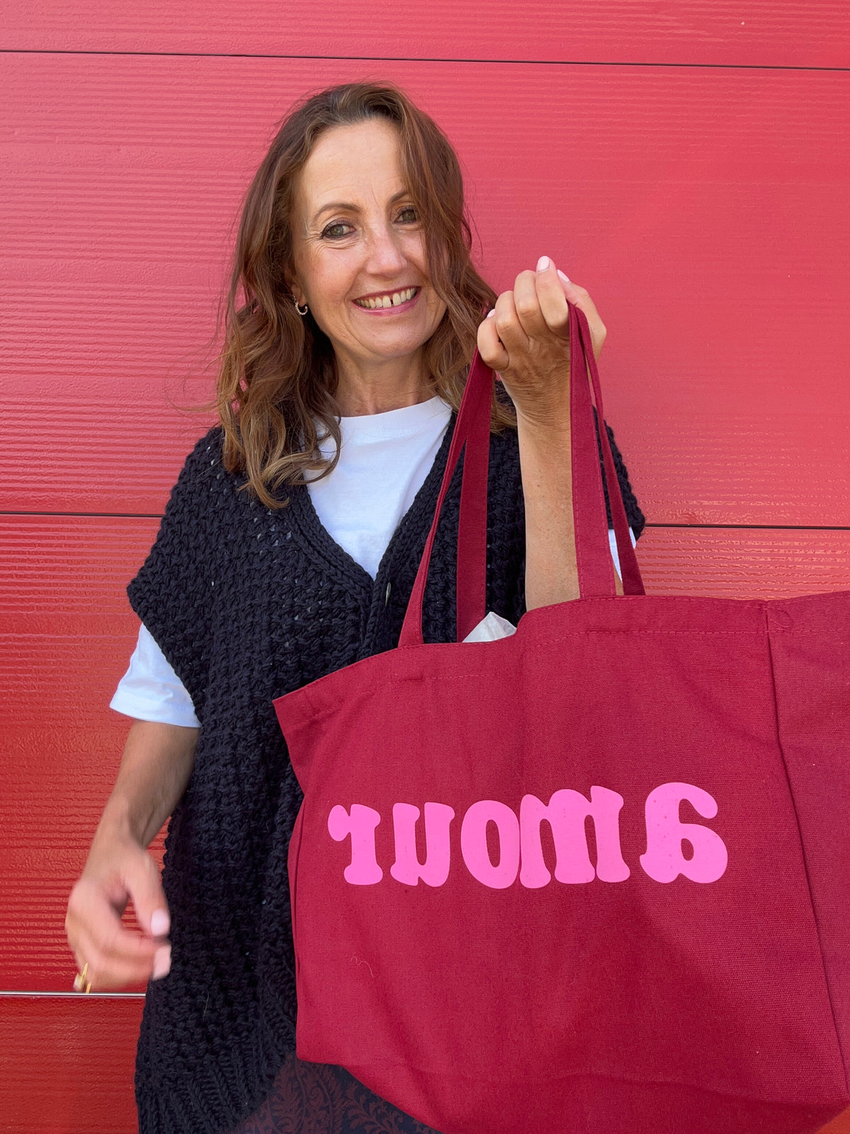Amour tote bag - Plum / Pink