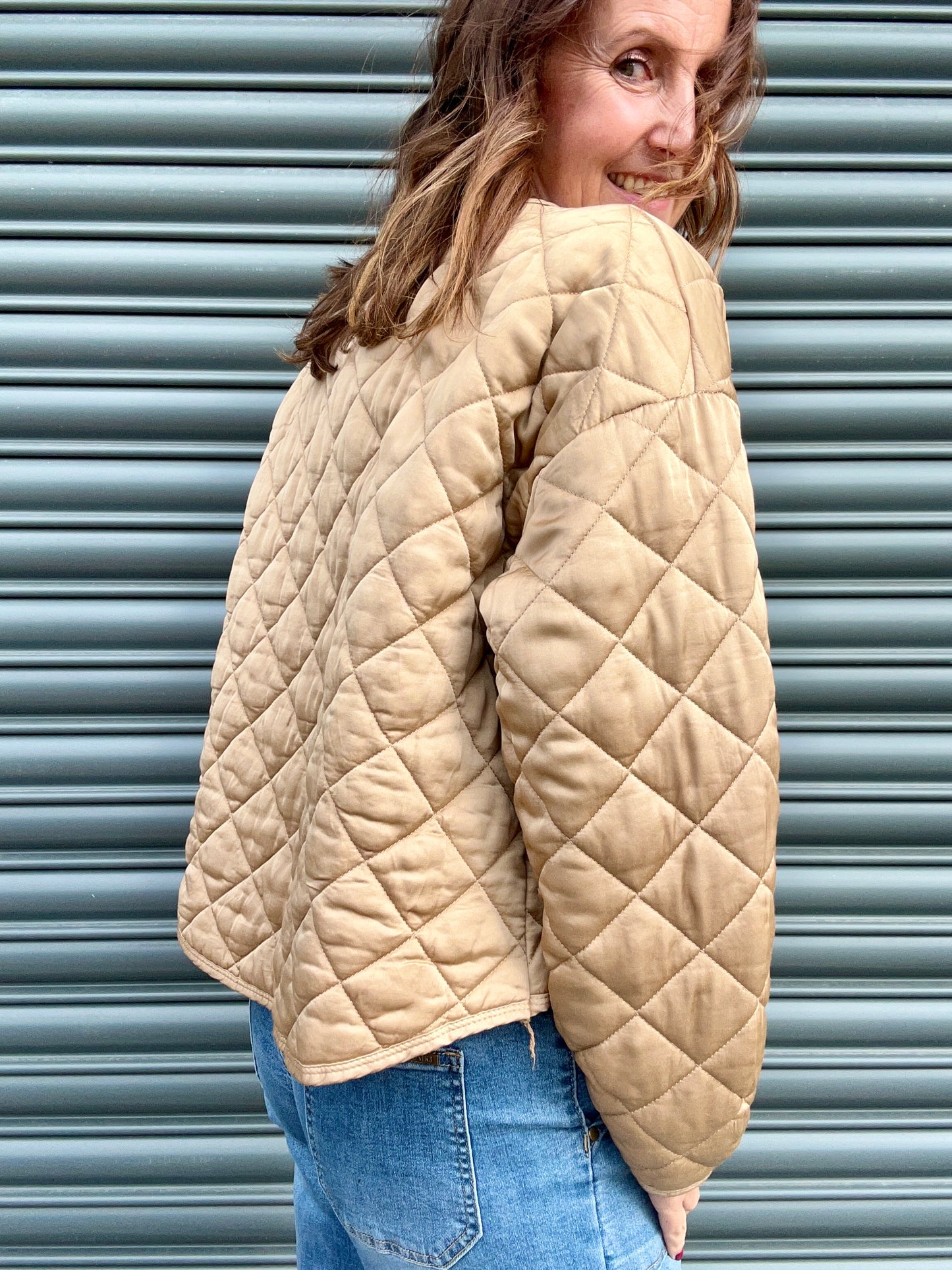 Lana quilted jacket - Gold