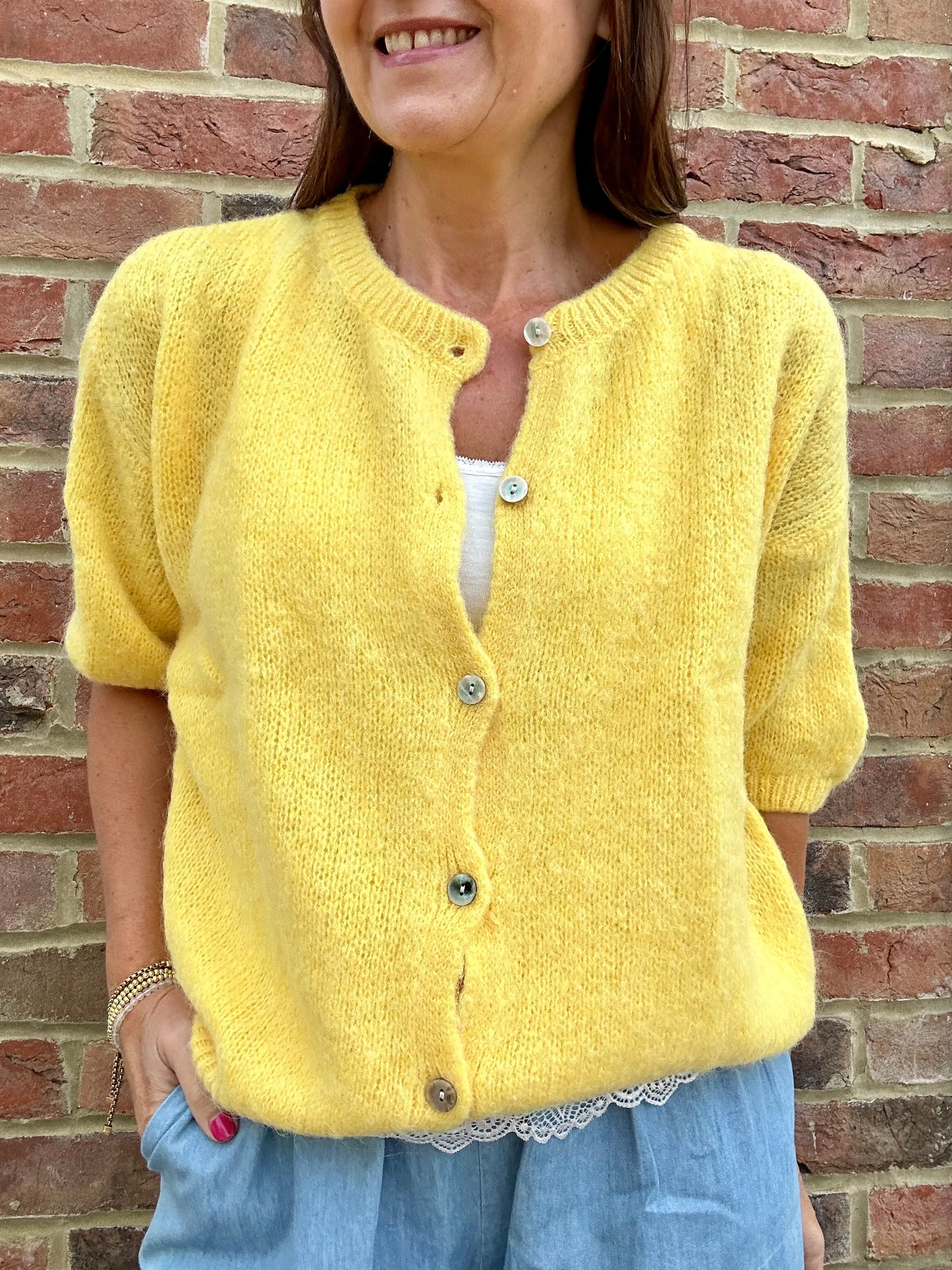Jessie cardigan - Yellow