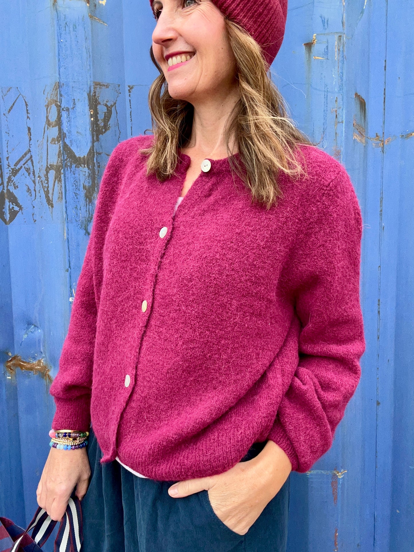 Jilly cardigan - Bordeaux