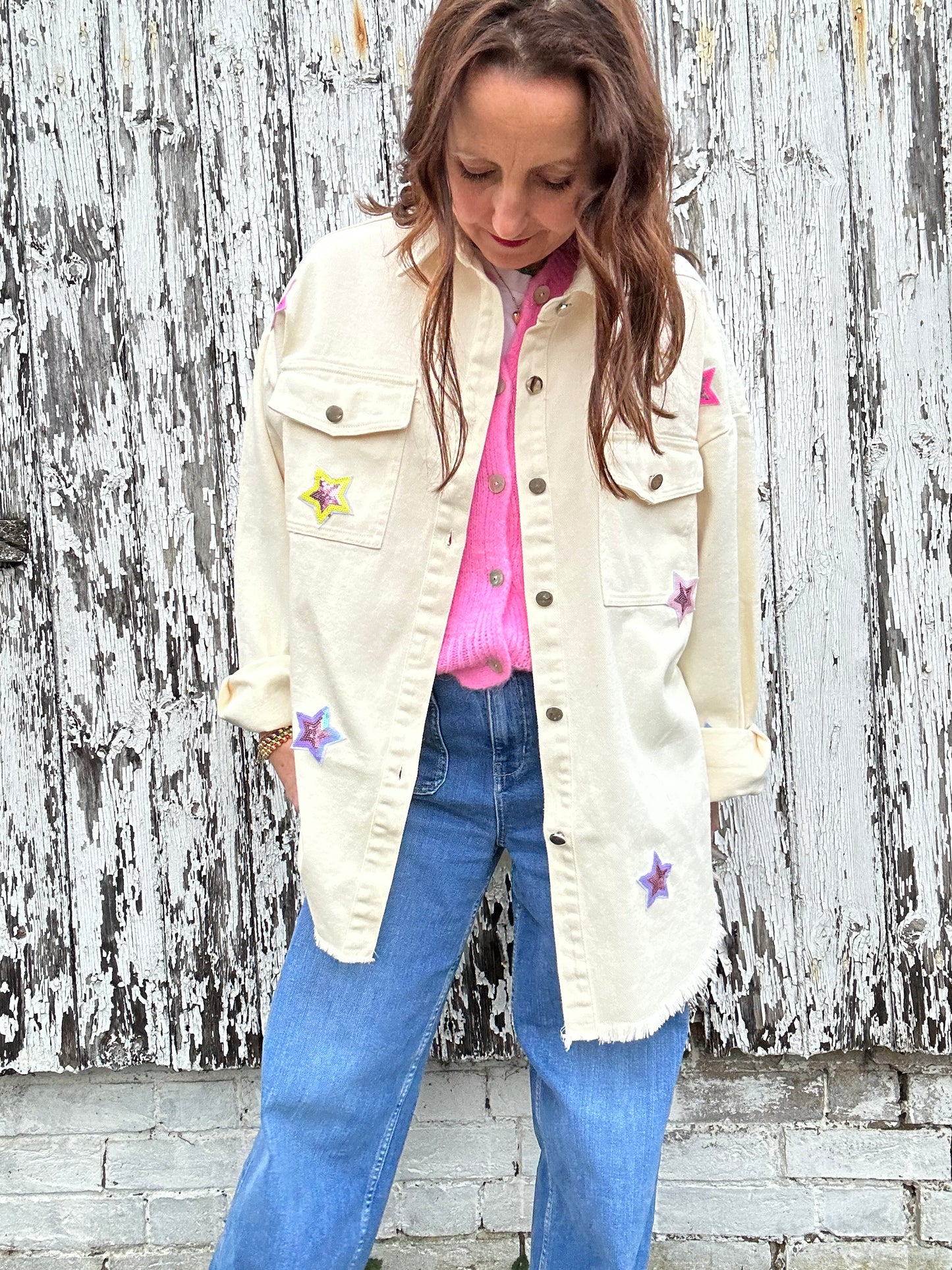 Estella cream shacket