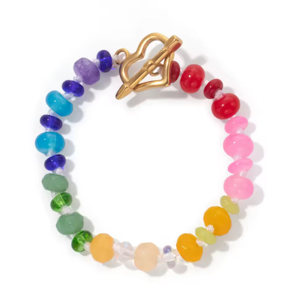 Geronimo bracelet - Rainbow Heart