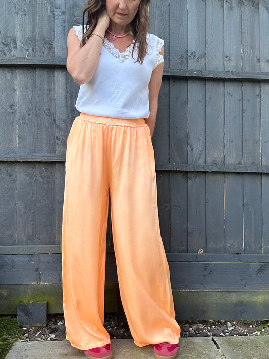 Chloe fun summer trousers - Orange