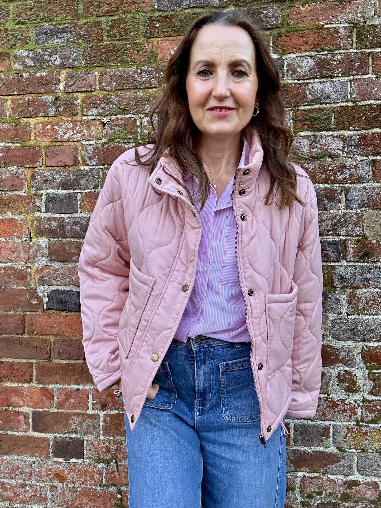 Mallory quilted jacket - Pink