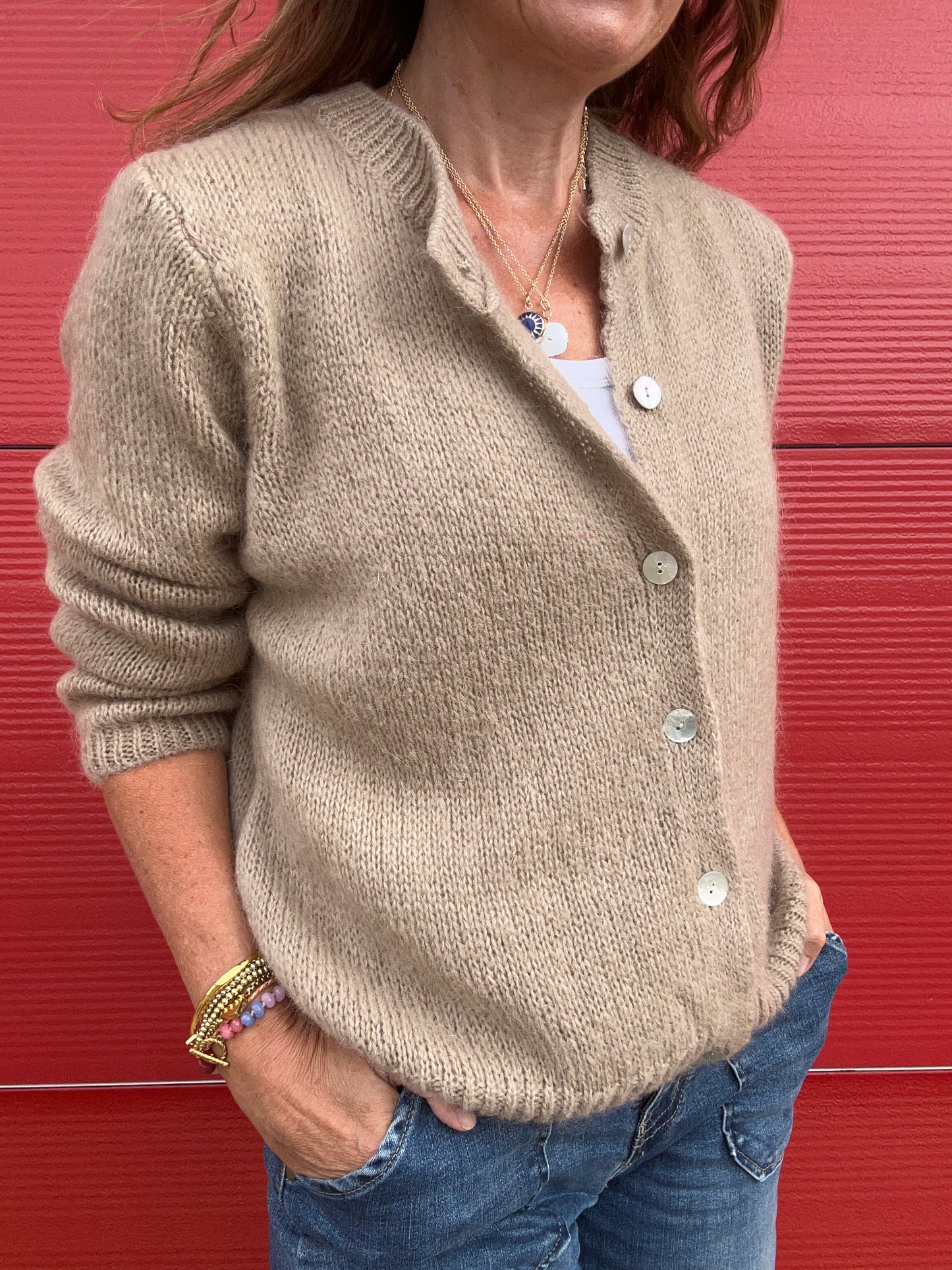 Jenni cardigan - Dusty Beige