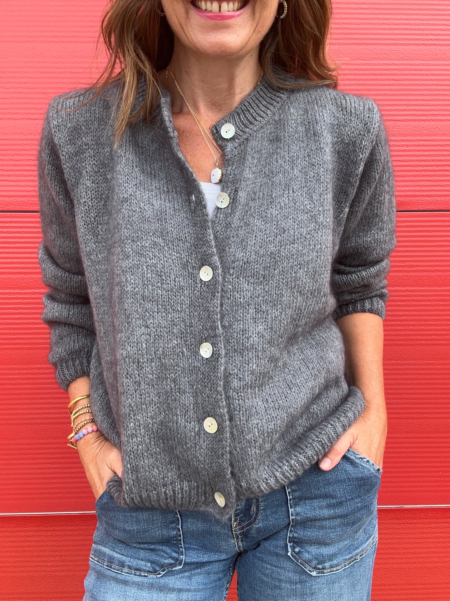Jenni cardigan - Elephant Grey