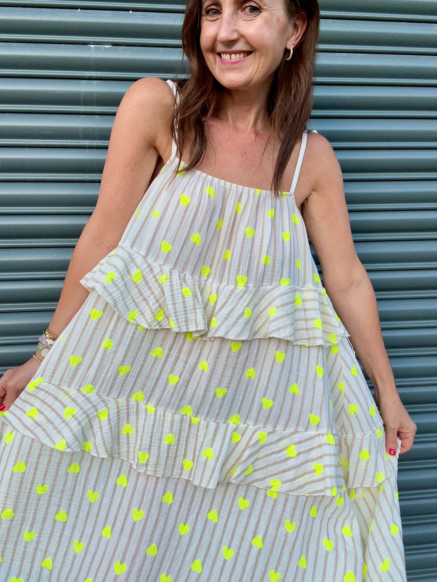 Pixie sundress - White / Lemon