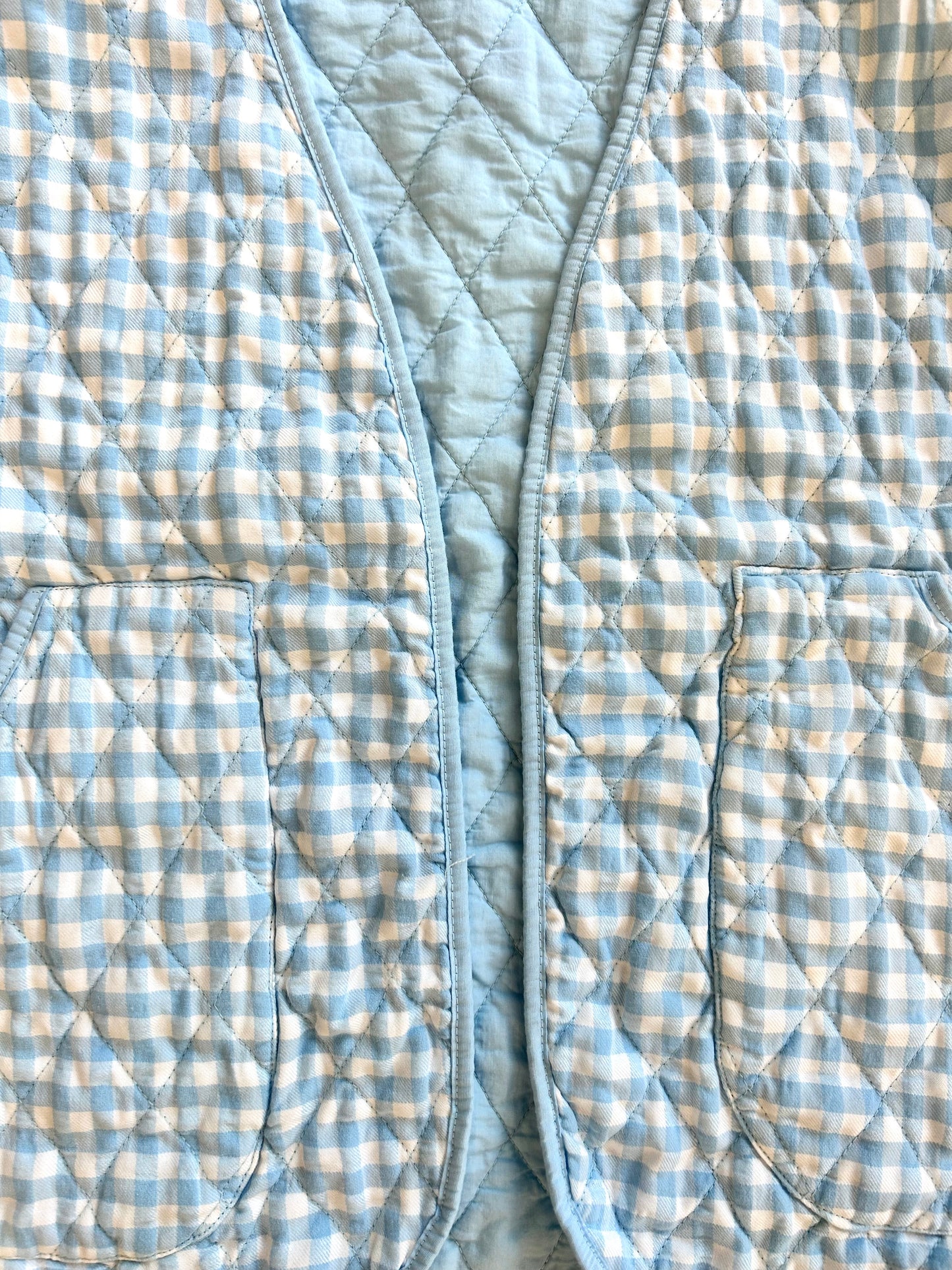 Molly gingham waistcoat - Blue