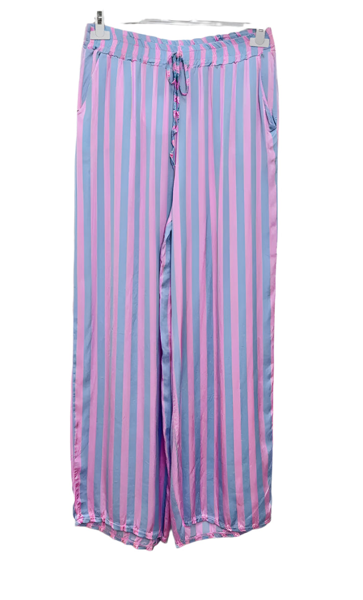 Chelsea striped lounge pants - Blue / Pink