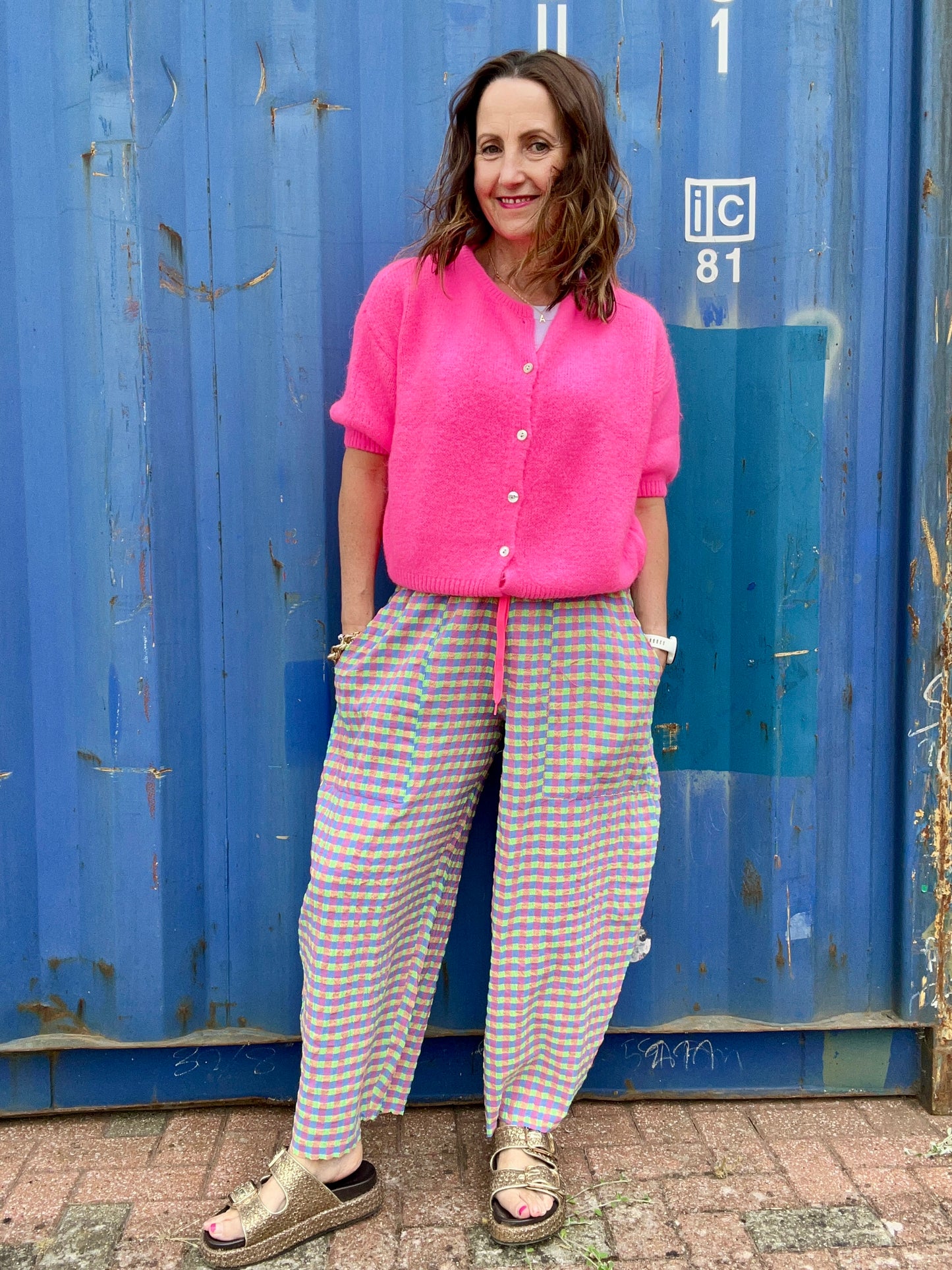 Belle cardigan - Neon Pink