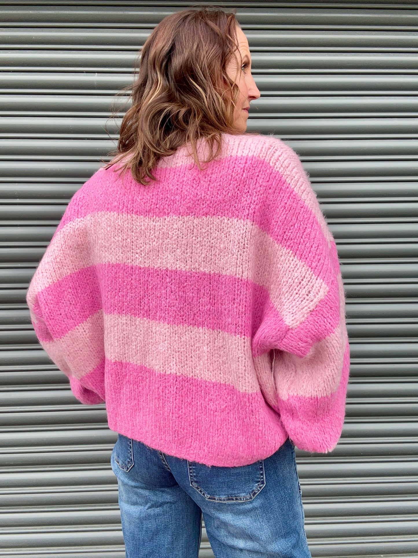 Livi striped cardigan - Pink / Pink