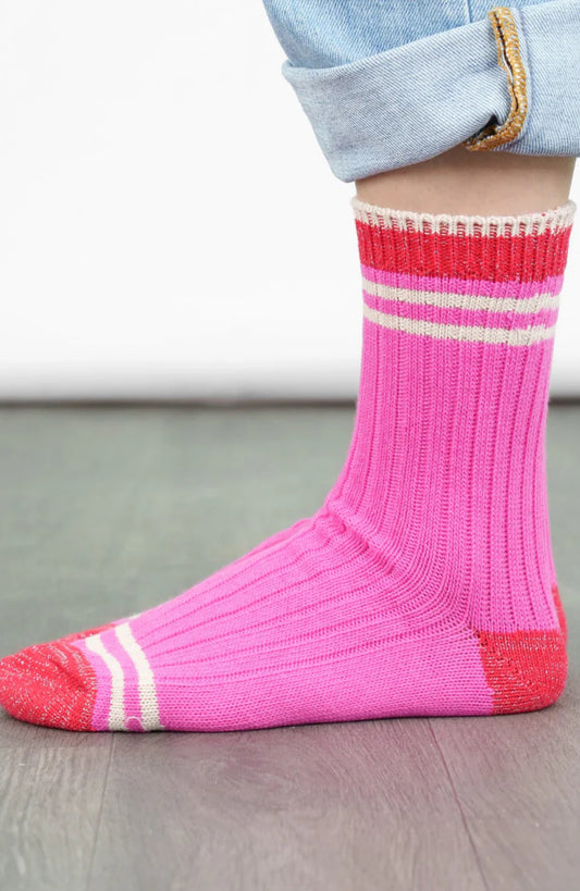 Cosy socks - Pink / Red / Cream