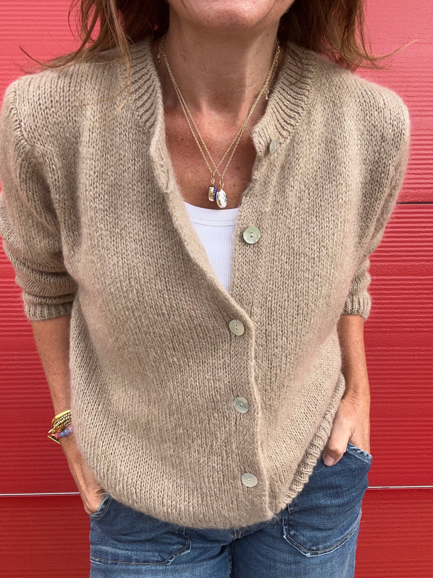 Jenni cardigan - Dusty Beige