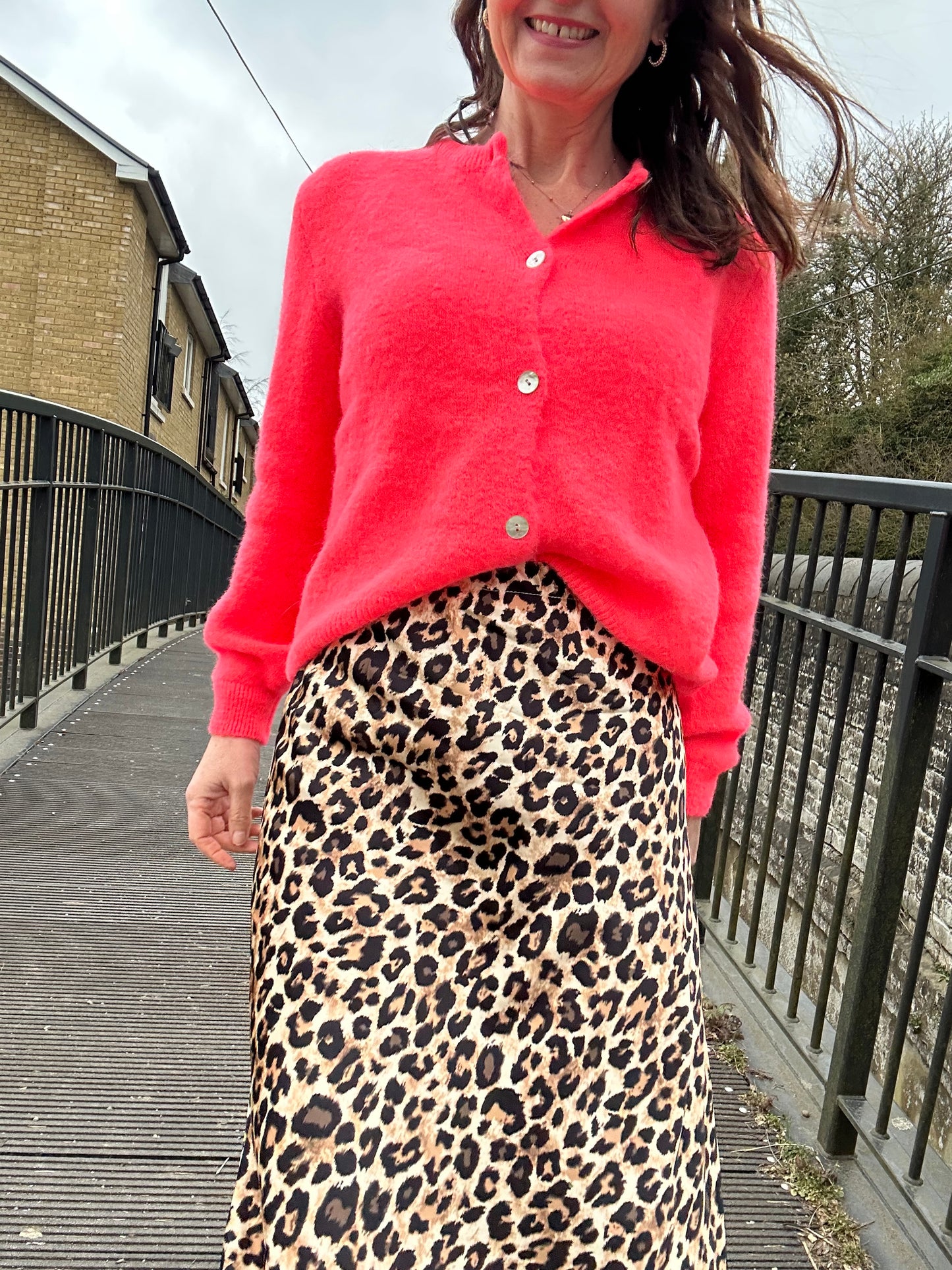Dilly leopard skirt