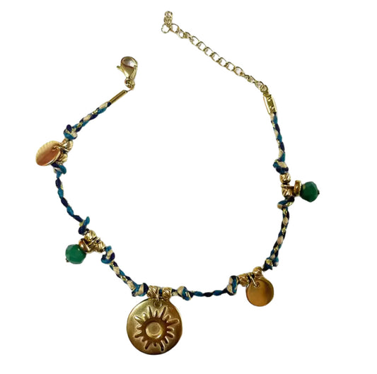 Boho bijou bracelet - Blues