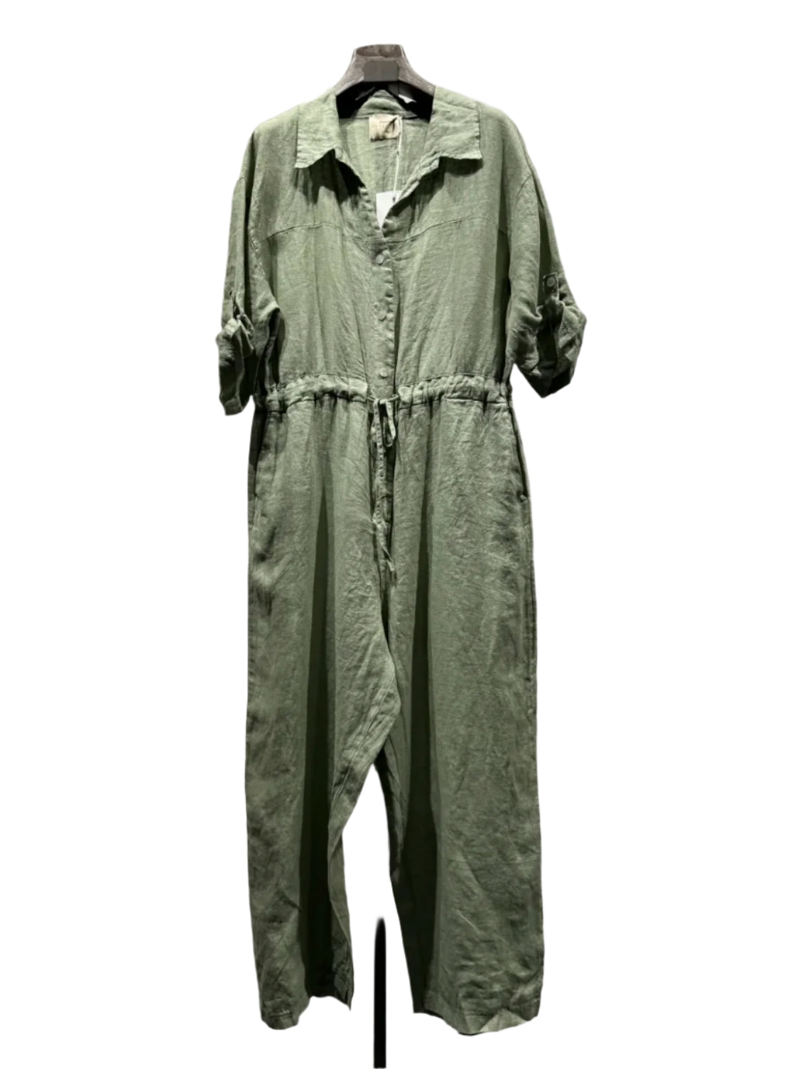 Lexie linen jumpsuit - Moss