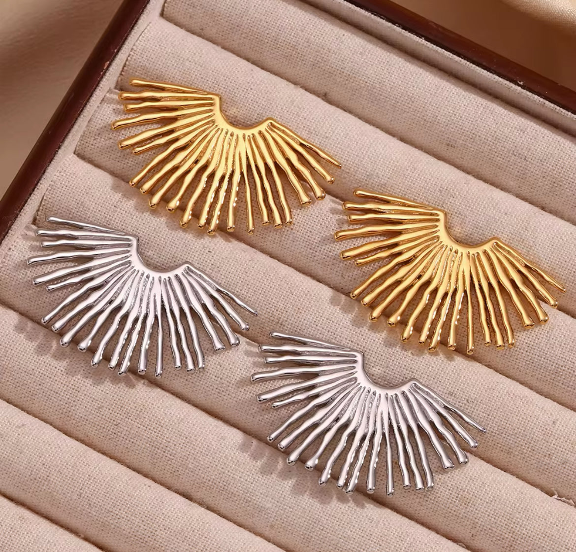 Phoenix earrings - Silver