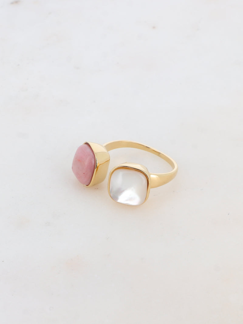 Didi double stone ring - 4 colours