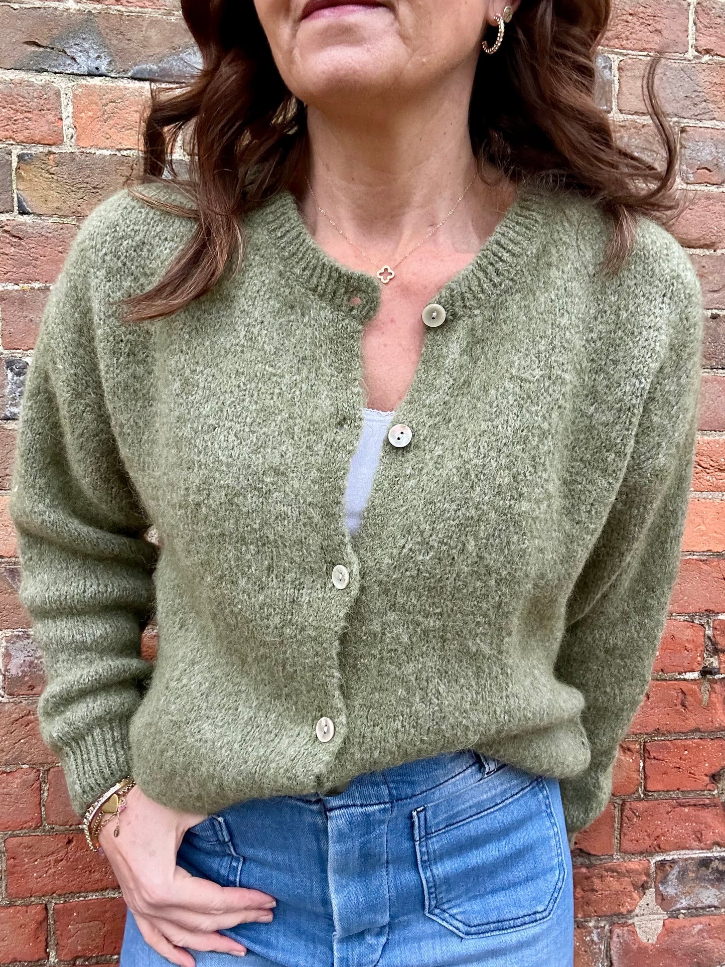 Juno cardigan - Soft Khaki