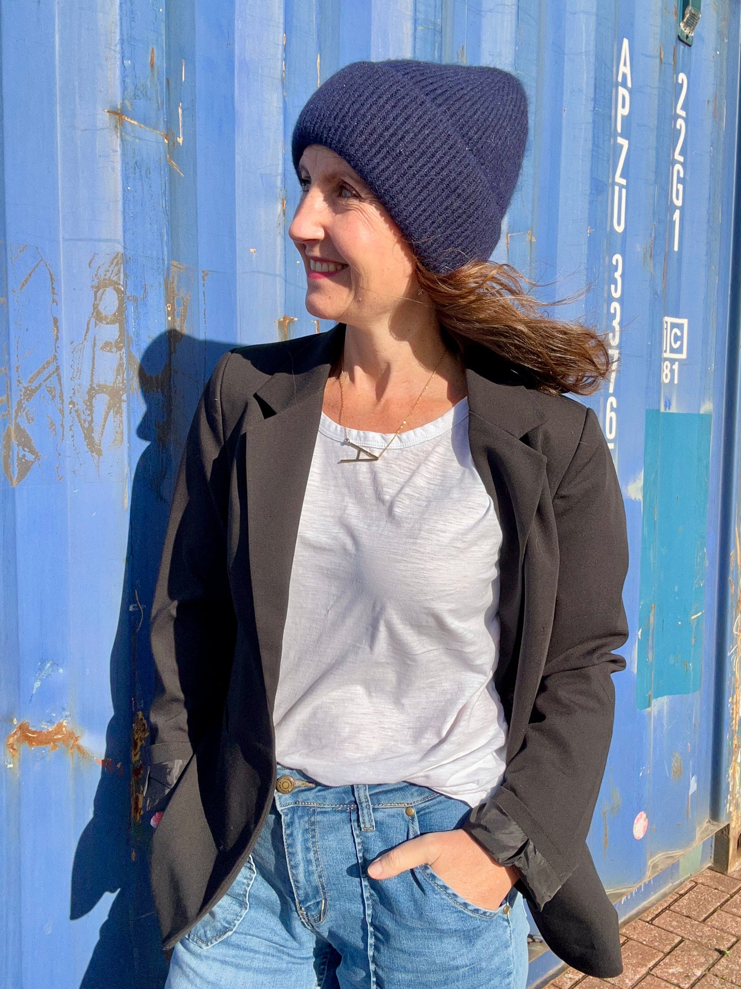 Poppy soft beanie - Navy