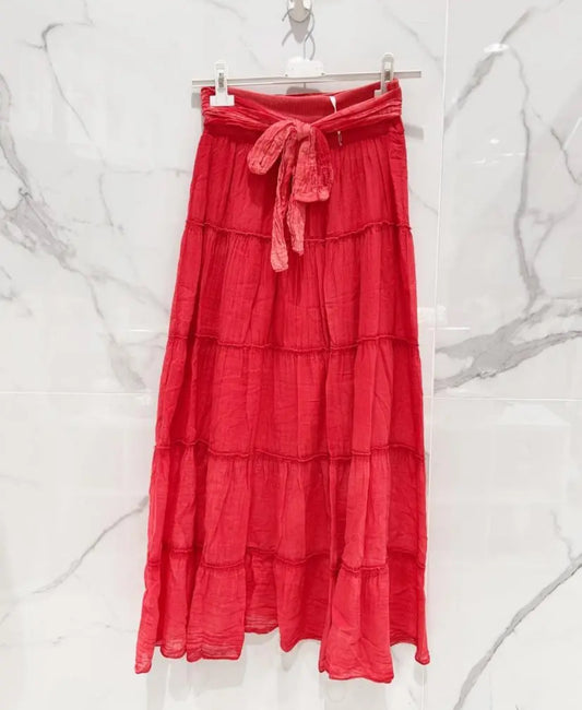 Mellie summer skirt - Red