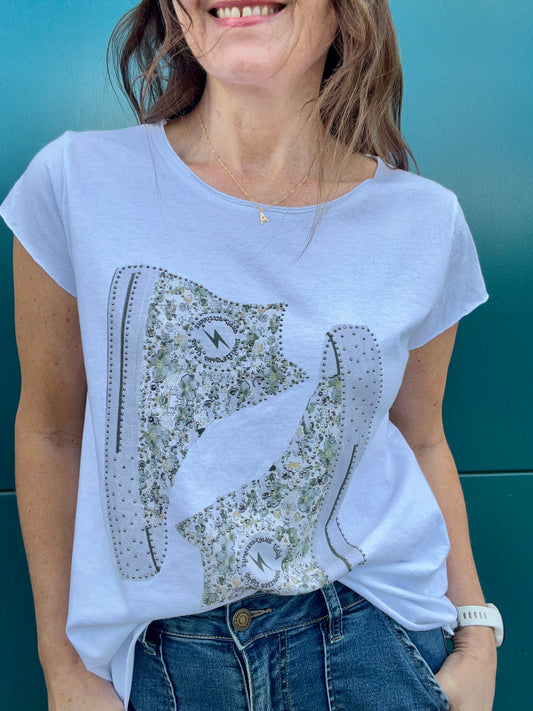 Liberty print tee - Green