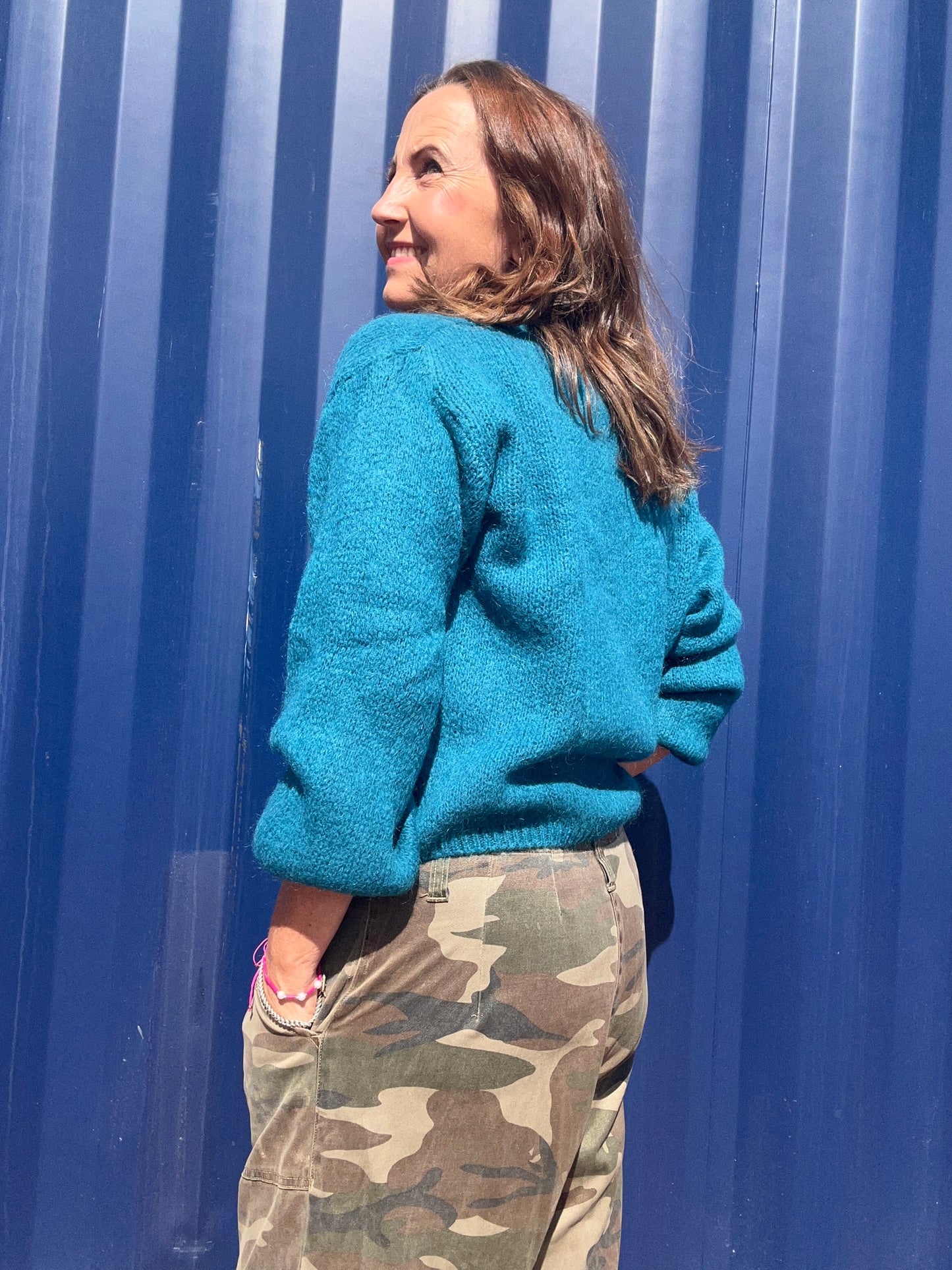 Beattie cardigan - Peacock