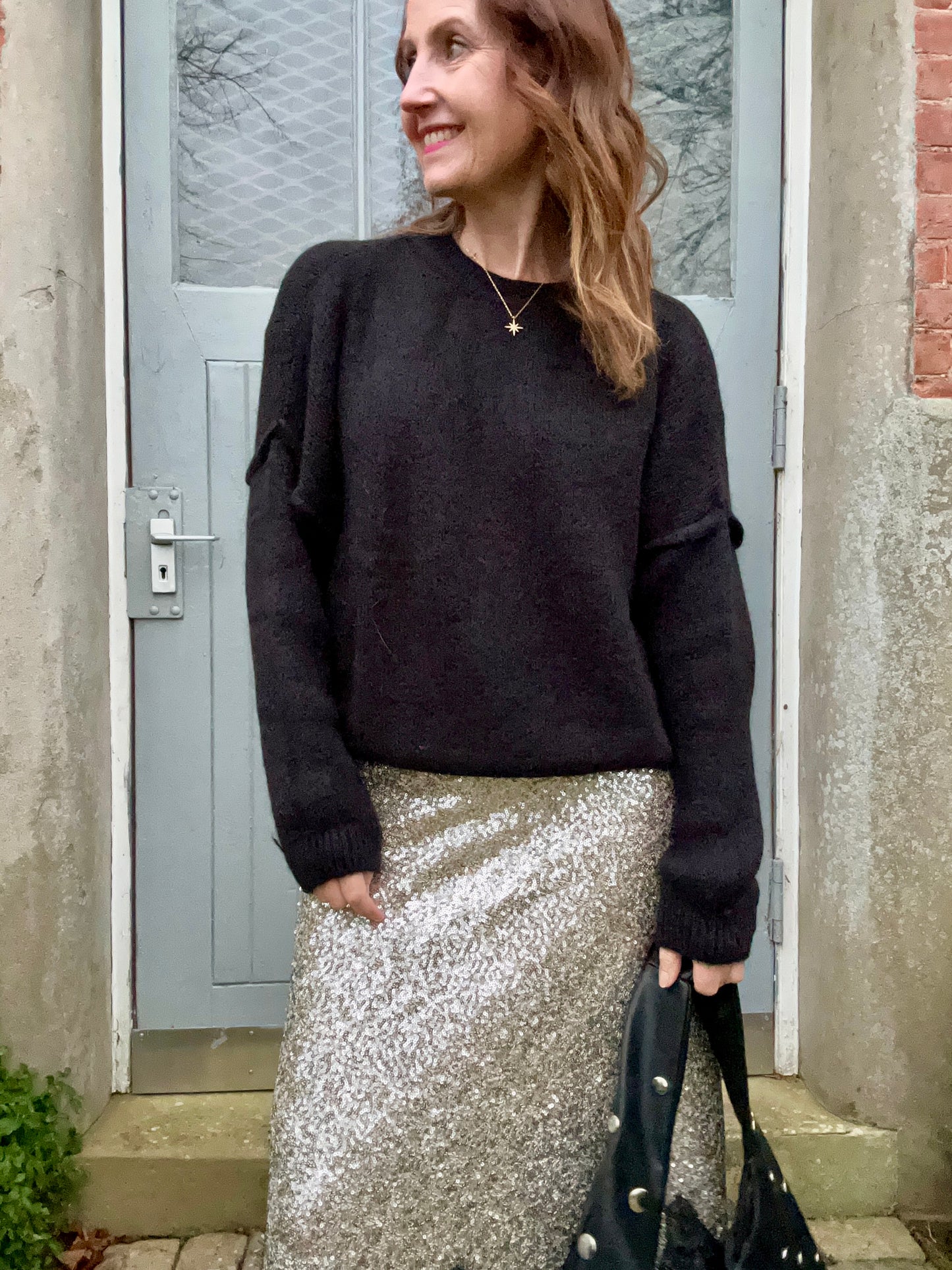 Gwen slouchy sweater - Black