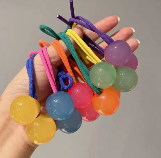 Jelly hair bobble - 4 colours