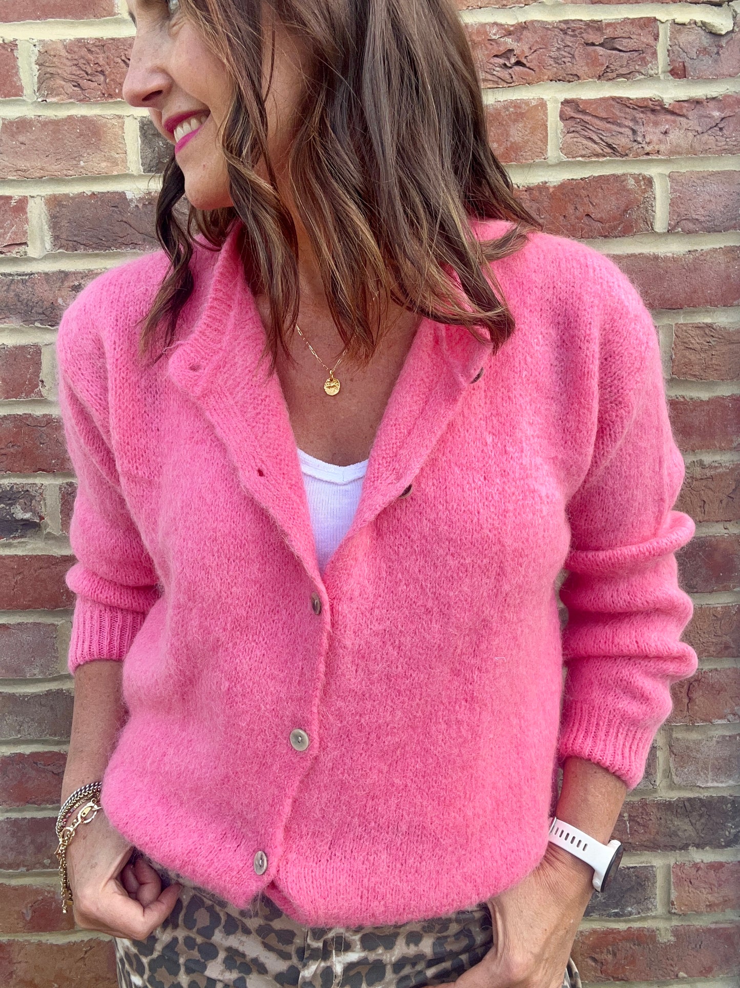 Juno cardigan - Sherbet Pink