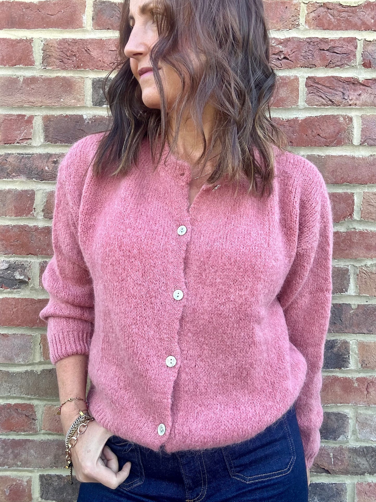 Juno cardigan - Old Rose